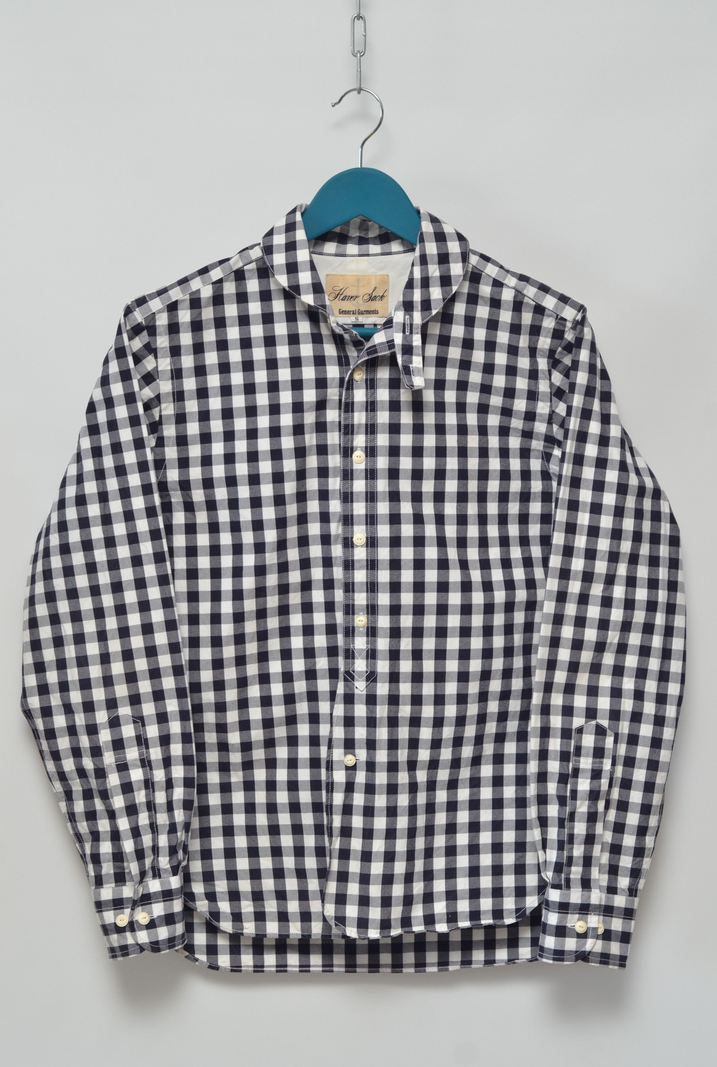 image of Haversack General Garments Cotton Plaid Heavy Shirt Japan in Black, Men's (Size Small)