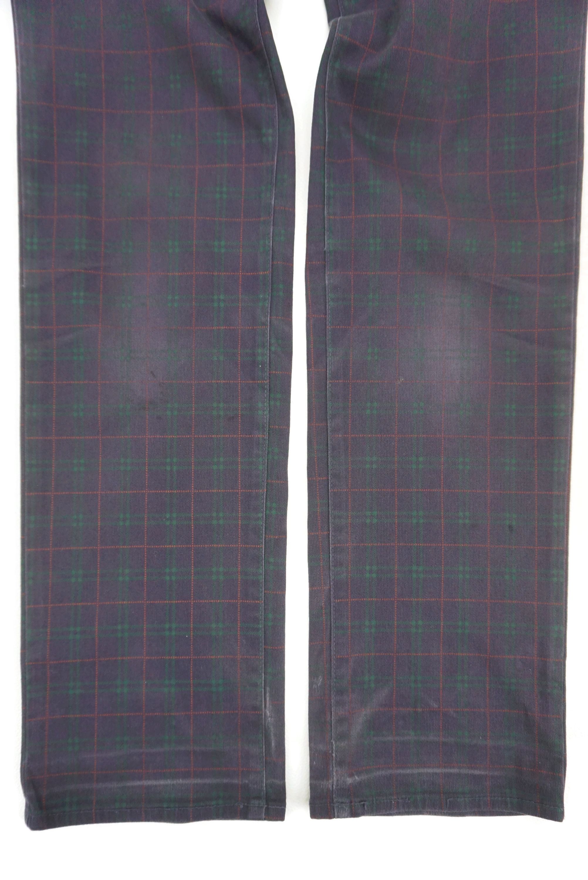 Japanese Brand Domingo Jeans fit W27xL32 Tartan Denim Made in Japan Size 27" / US 4 / IT 40 - 8 Thumbnail