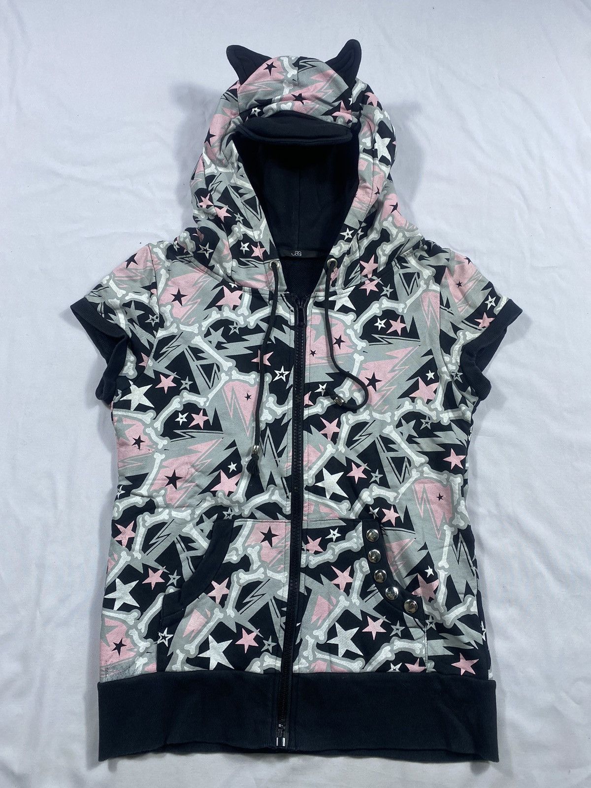 Hysteric Glamour Japanese JSG short sleeve Zip Hoodie Lgb ifsix style Size US S / EU 44-46 / 1 - 1 Thumbnail