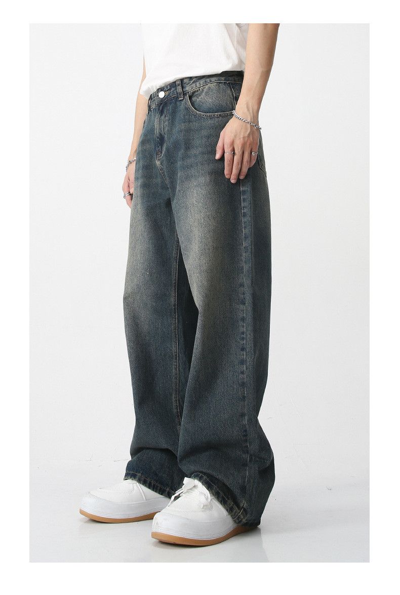 Japanese Brand × Jean Casual straight-leg vintage distressed jeans Size US 32 / EU 48 - 4 Thumbnail