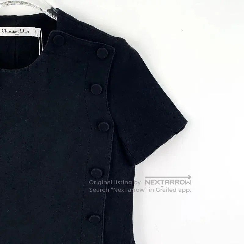 Dior Dior Black Cotton Dress for Women . Size XXS / US 00 / IT 34 - 3 Thumbnail