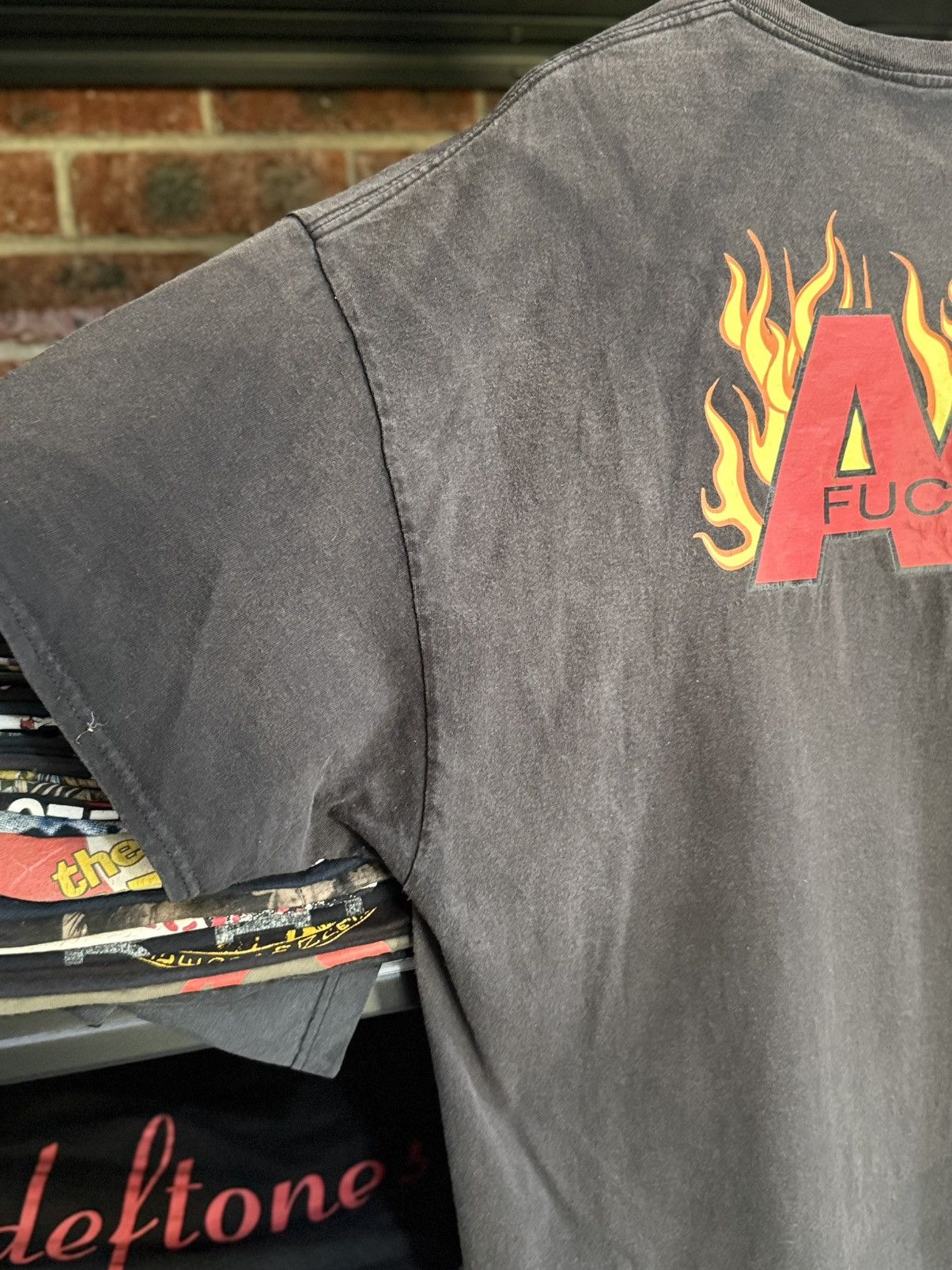 Hook-Ups 🔥Thrashed Vintage Double A FUCKIN Flame Skateboard Hip Hop Size US XXL / EU 58 / 5 - 4 Thumbnail