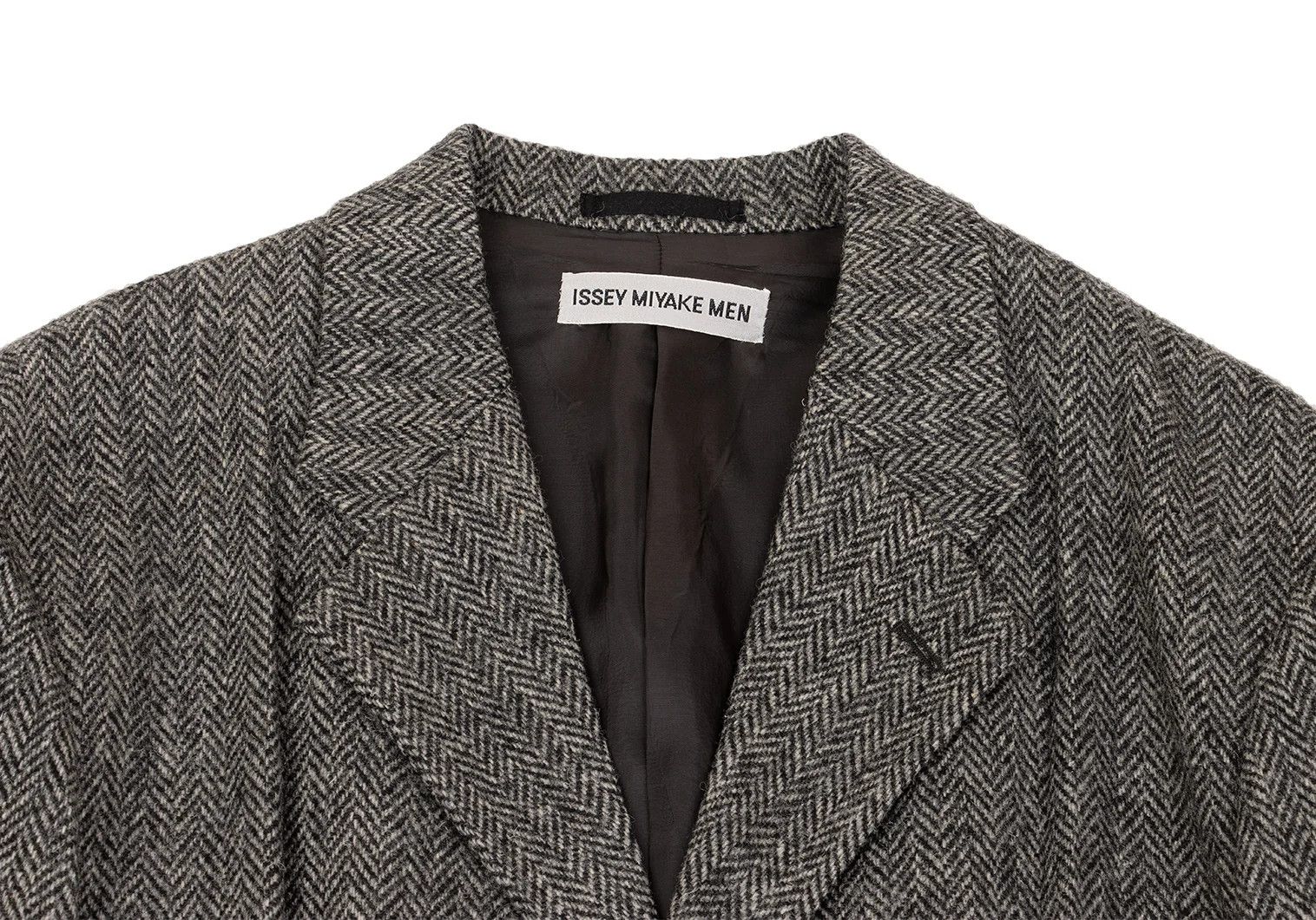 Issey Miyake Harris T Herringbone Design Jacket Gray XL Size US XL / EU 56 / 4 - 3 Thumbnail