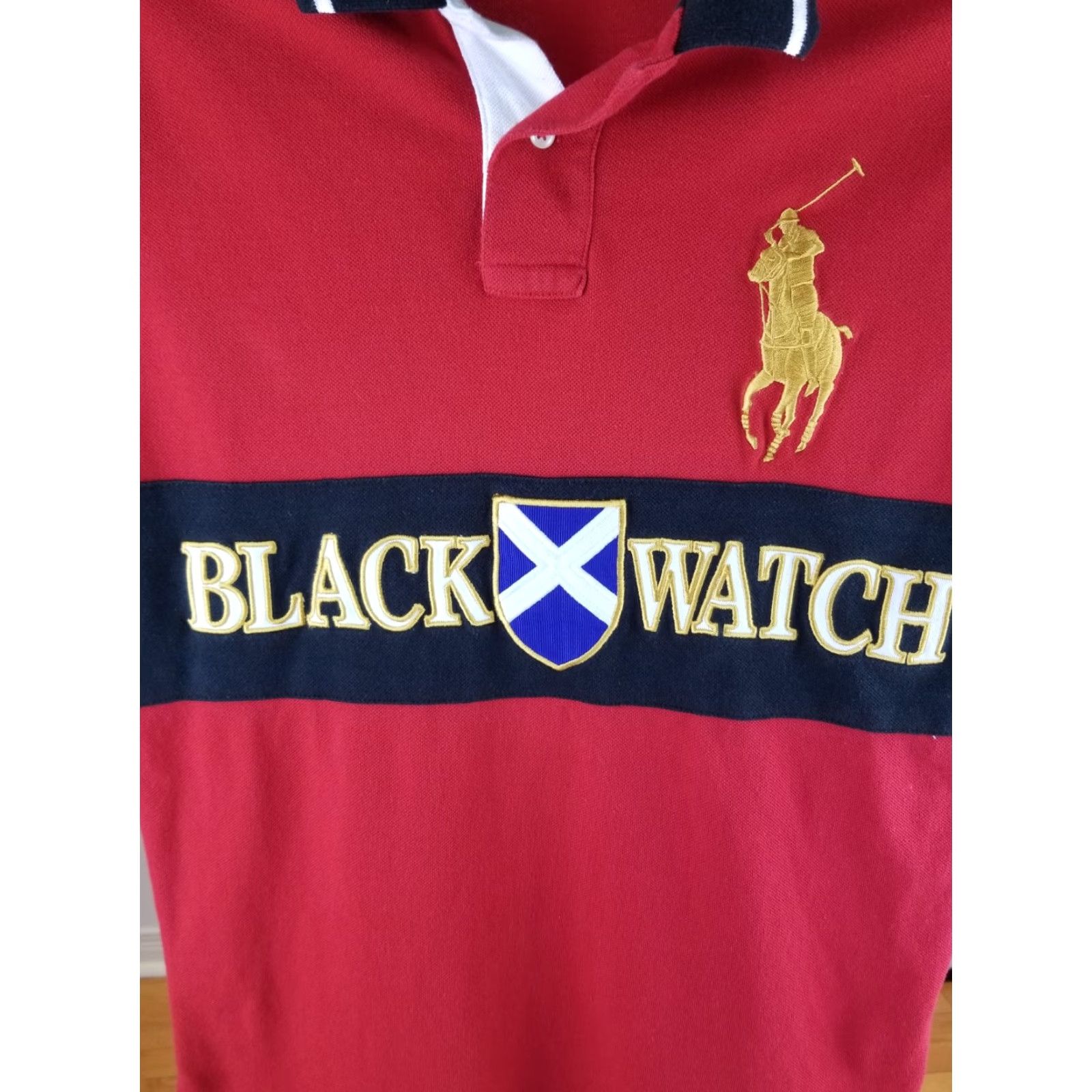 Polo Ralph Lauren VINTAGE RALPH LAUREN POLO SHIRT RED BLACK WATCH BIG PONY SZ SMALL MEN T-Shirt Short Sleeve USA 2010-2019 Small Red Mens Polo Shirt Size US S / EU 44-46 / 1 - 3 Thumbnail