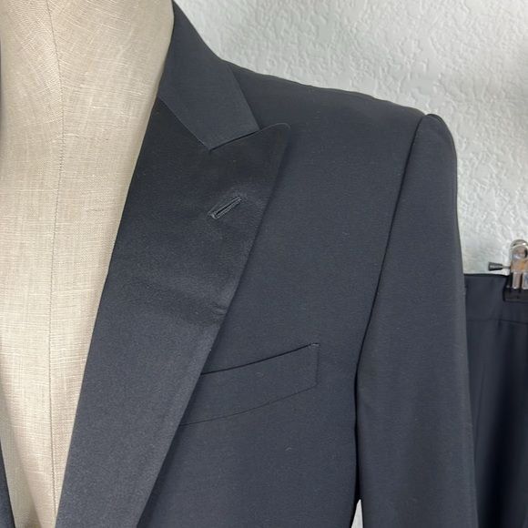 Ralph Lauren Black Label Palrh Lauren Black Label Wool 2 Pc Tuxedo Suit Evening Cockt Size 40S - 3 Thumbnail