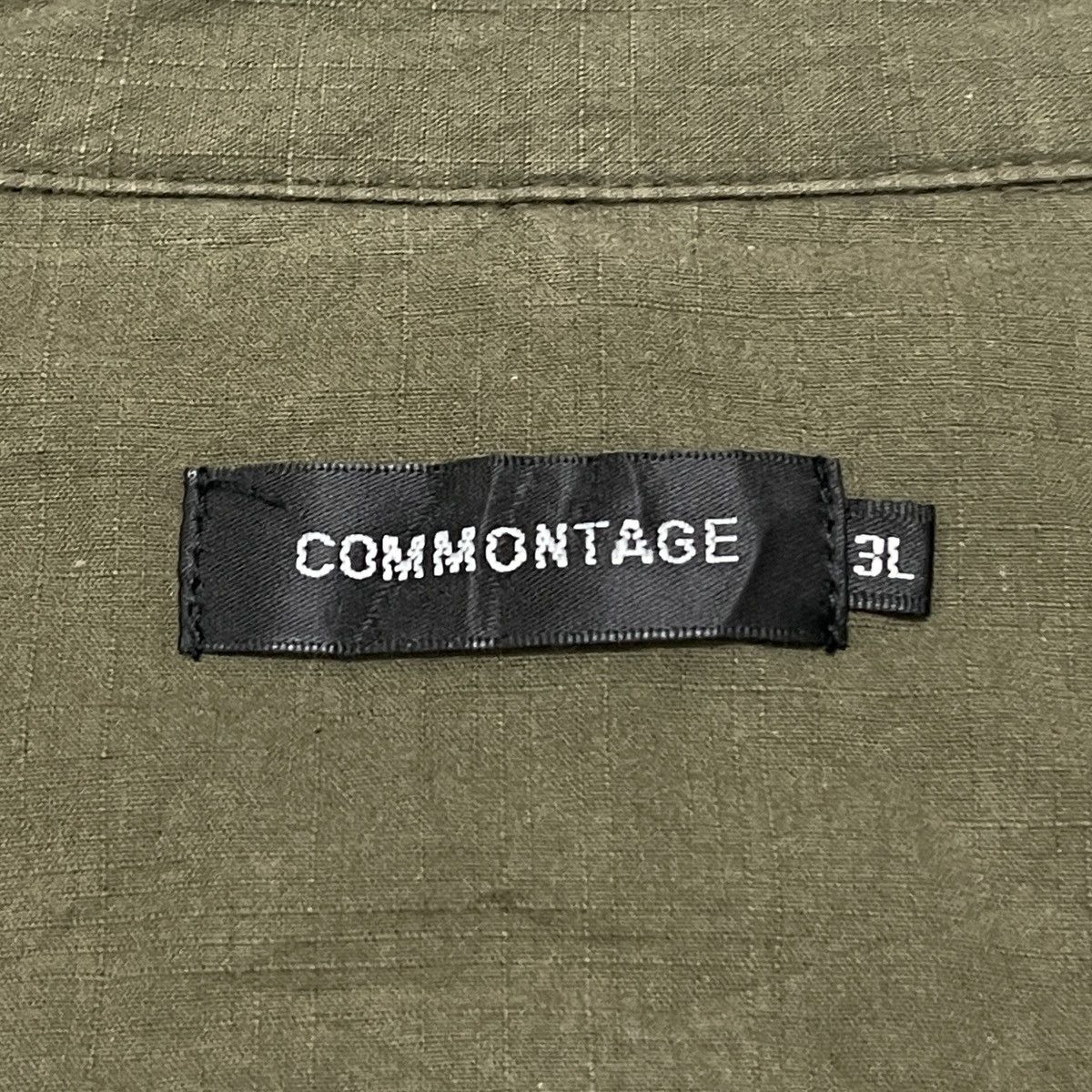 Japanese Brand Vintage Commontage 3/4 Sleeve 100% Silk Utility Army Shirt Size US XXL / EU 58 / 5 - 14 Thumbnail