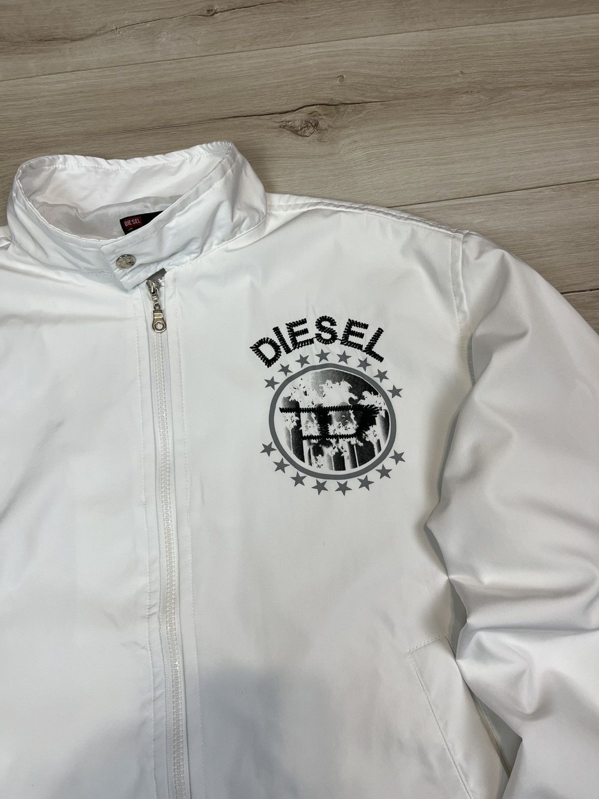 Diesel Vintage Diesel Big Logo Jacket Streetwear Retro Hype Y2K 90s Size US L / EU 52-54 / 3 - 3 Thumbnail