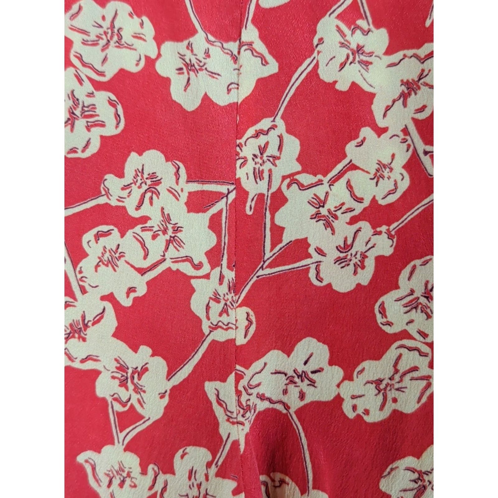 Nicole Farhi Nicole Farhi Silk Skirt Women's Size 2 Pink Floral Fairy A-Line Knee Length Chiffon Zip Summer Spring Size 26" / US 2 / IT 38 - 2 Thumbnail