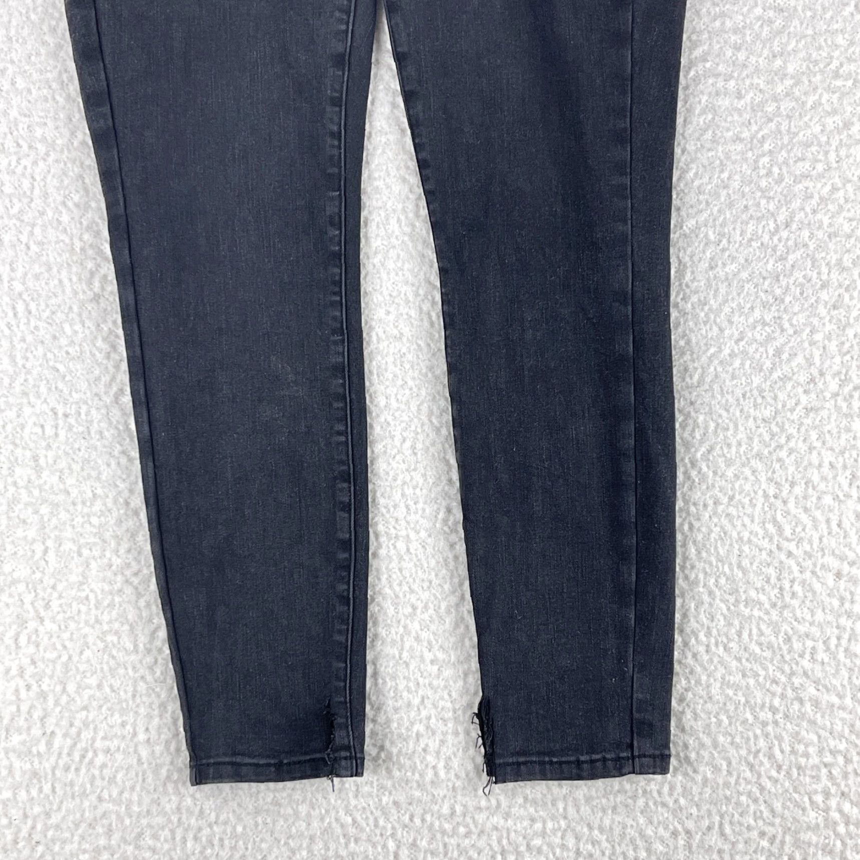 Denime Judy Blue Jeans Womens Size 29 Black Denim High-Rise Skinny Leg Casual Jeans Size 29" - 3 Thumbnail