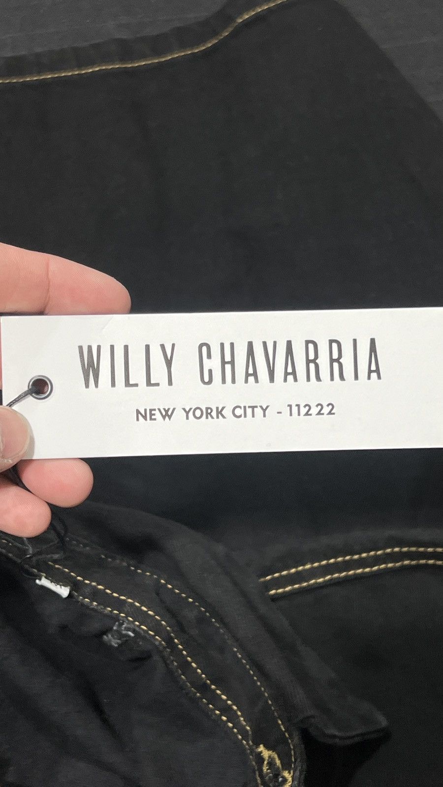 Willy Chavarria Willy Chavarria Denim Black Vintage Light Jacket Size US M / EU 48-50 / 2 - 9 Thumbnail