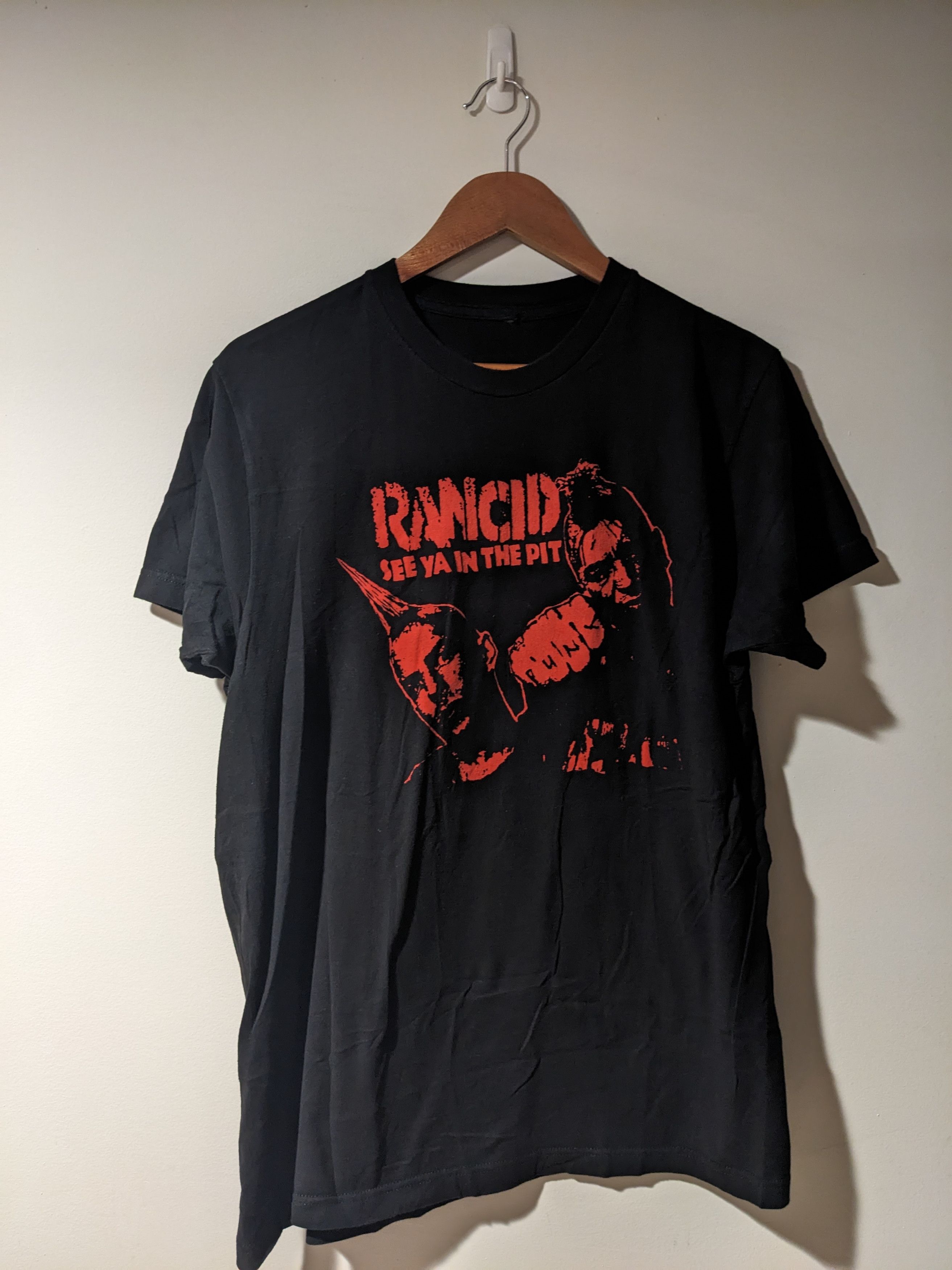 Band Tees × Vintage Rancid See you in the Pit Handcore Band Black Medium T-Shirt Size US M / EU 48-50 / 2 - 1 Thumbnail