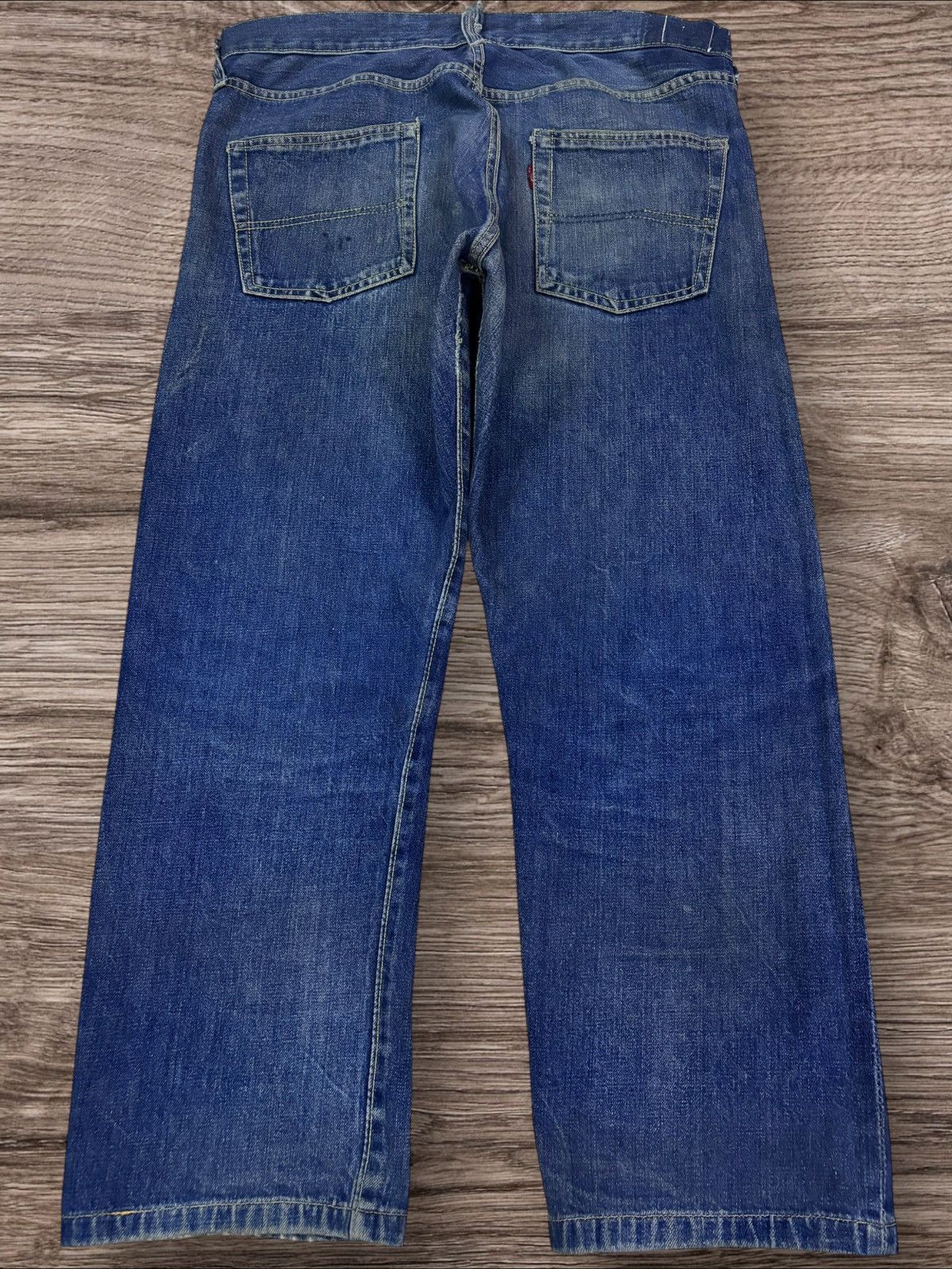Vintage 90s Bigstone USA Selvedge Yellow Stitch Faded Jeans Size US 36 / EU 52 - 3 Thumbnail