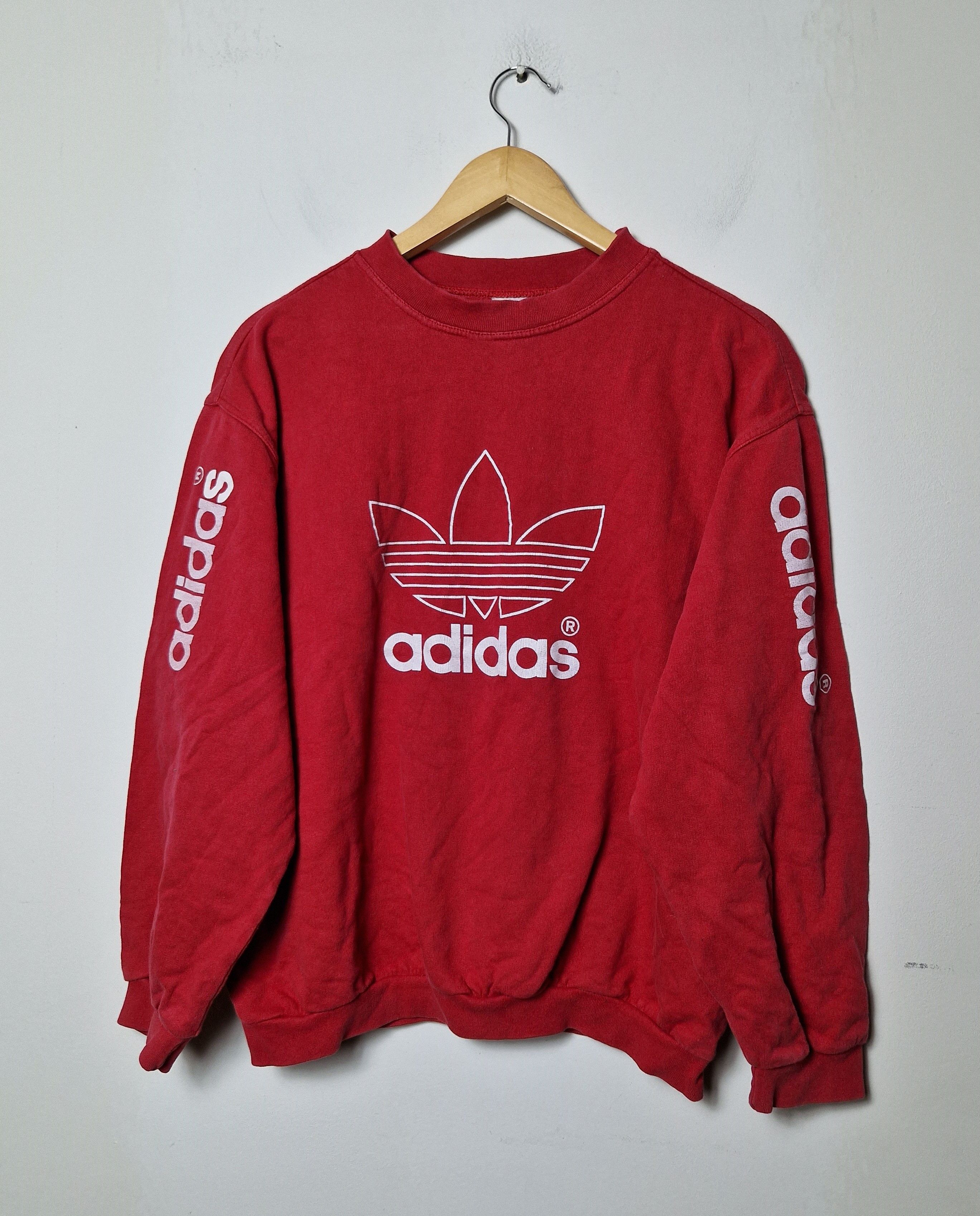 80s OLD adidas red sweat ユーゴスラビア製 80s OLD adidas red sweat ユーゴスラビア製