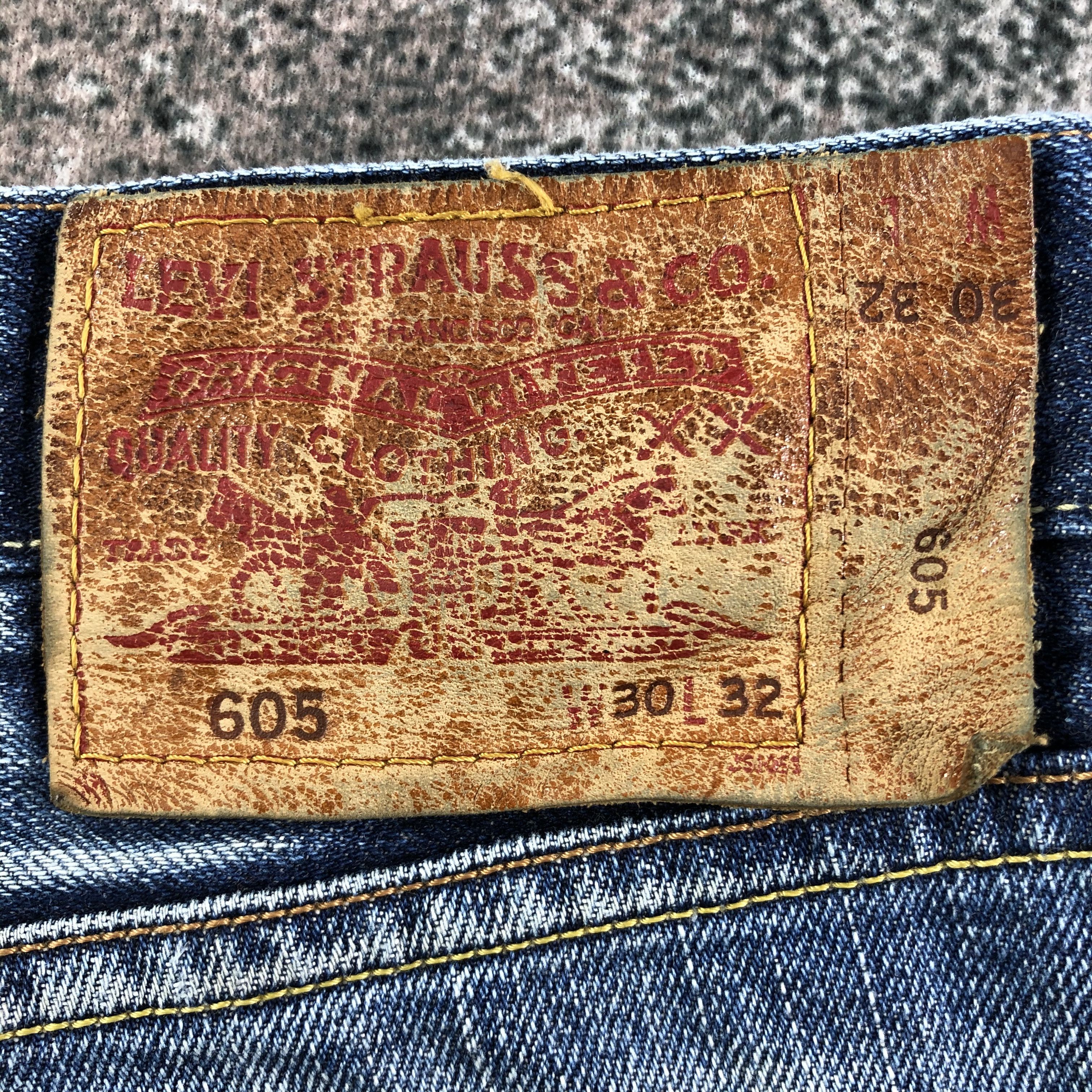 Levi's Vintage Levis 605 Jeans Distress Blue Wash Denim KJ1702 Size US 30 / EU 46 - 5 Thumbnail