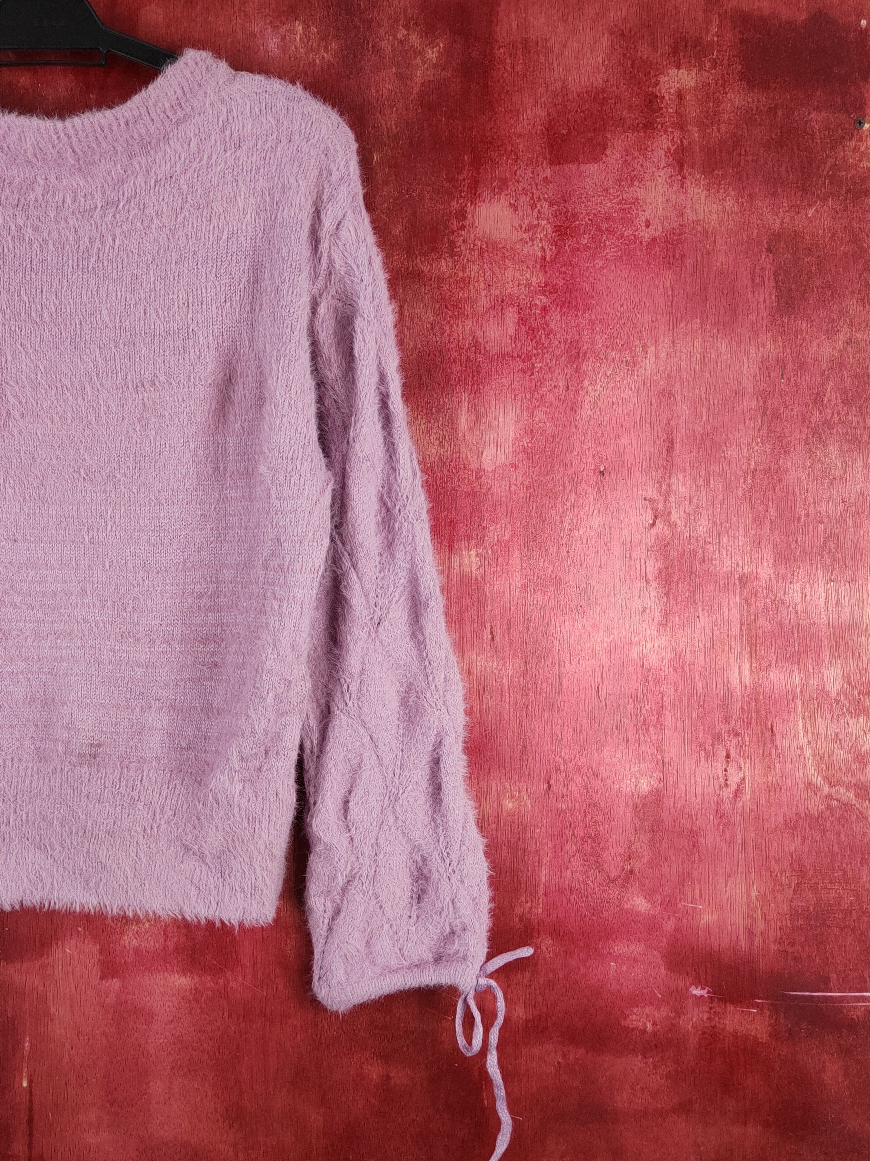 Homespun Knitwear Heather Purple Shag Shaggy Fur Mohair Knitwear #S2033 Size M / US 6-8 / IT 42-44 - 9 Thumbnail