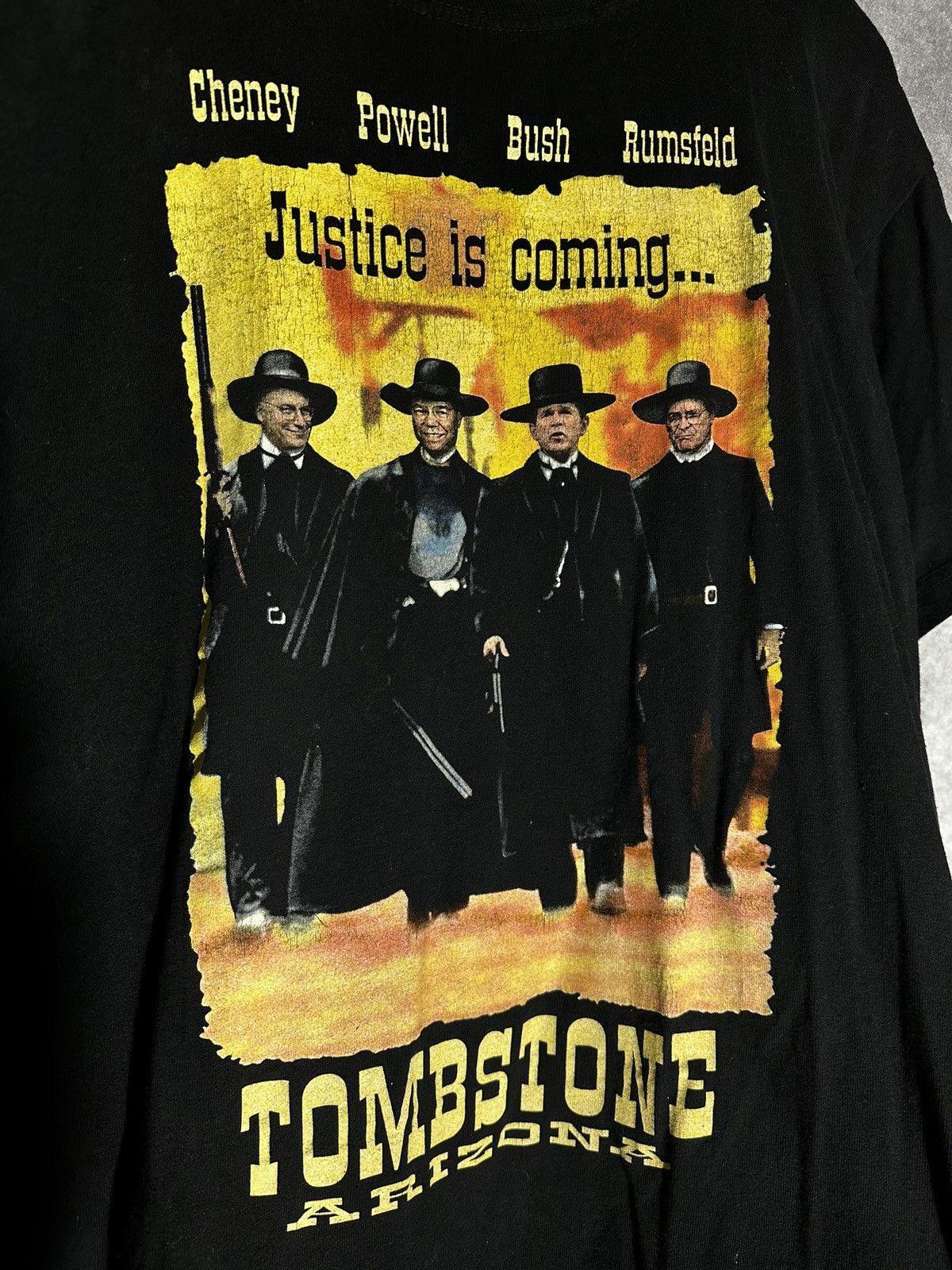 Vintage Vintage Tombstone Arizona Political Tee Size US XL / EU 56 / 4 - 2 Thumbnail