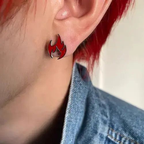 Other Vintage Flame earrings Size ONE SIZE - 2 Thumbnail