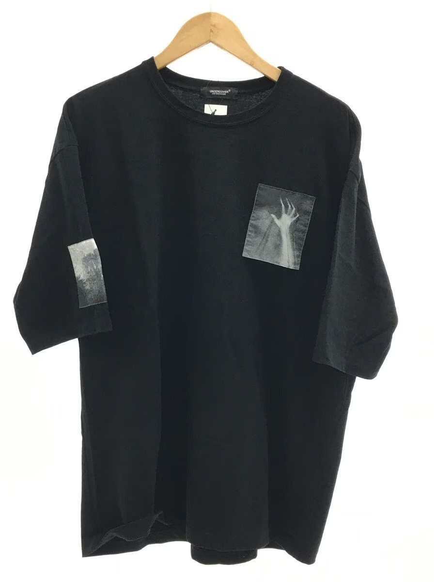 image of Undercover "psycho" Patchwork Oversized Tee in Black, Men's (Size XL)