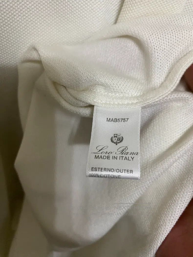 Loro Piana Loro Piana Men's Short Sleeve Polo Shirt T-Shirt Size US XL / EU 56 / 4 - 3 Thumbnail