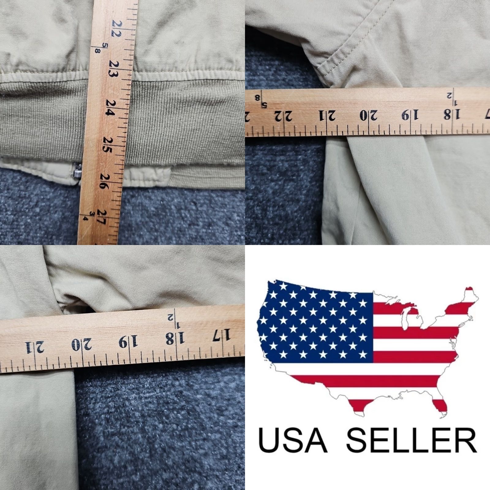 Sean John VINTAGE Sean John Utility Jacket Men Medium Brown Full Zip Multi Pocket Jacket Size US M / EU 48-50 / 2 - 8 Thumbnail