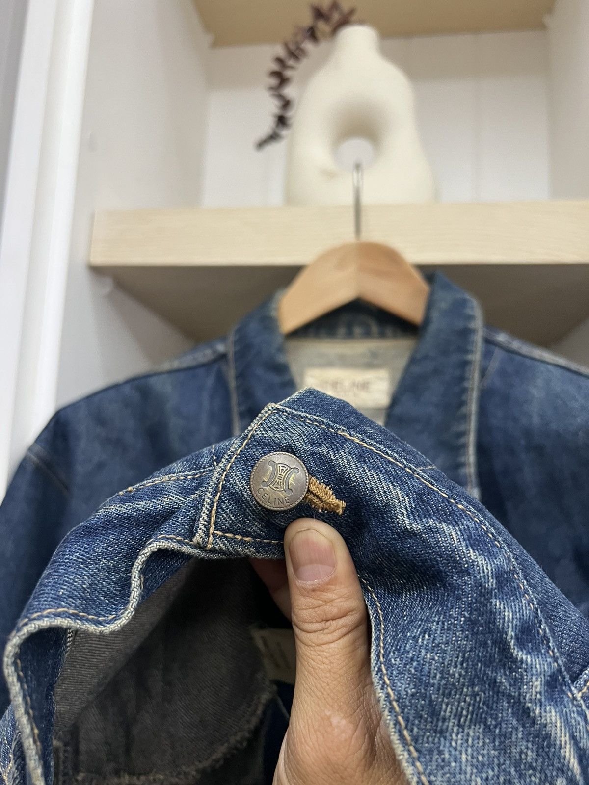 Celine × Designer CELINE DENIM TRUCKER JACKET Size US M / EU 48-50 / 2 - 9 Thumbnail