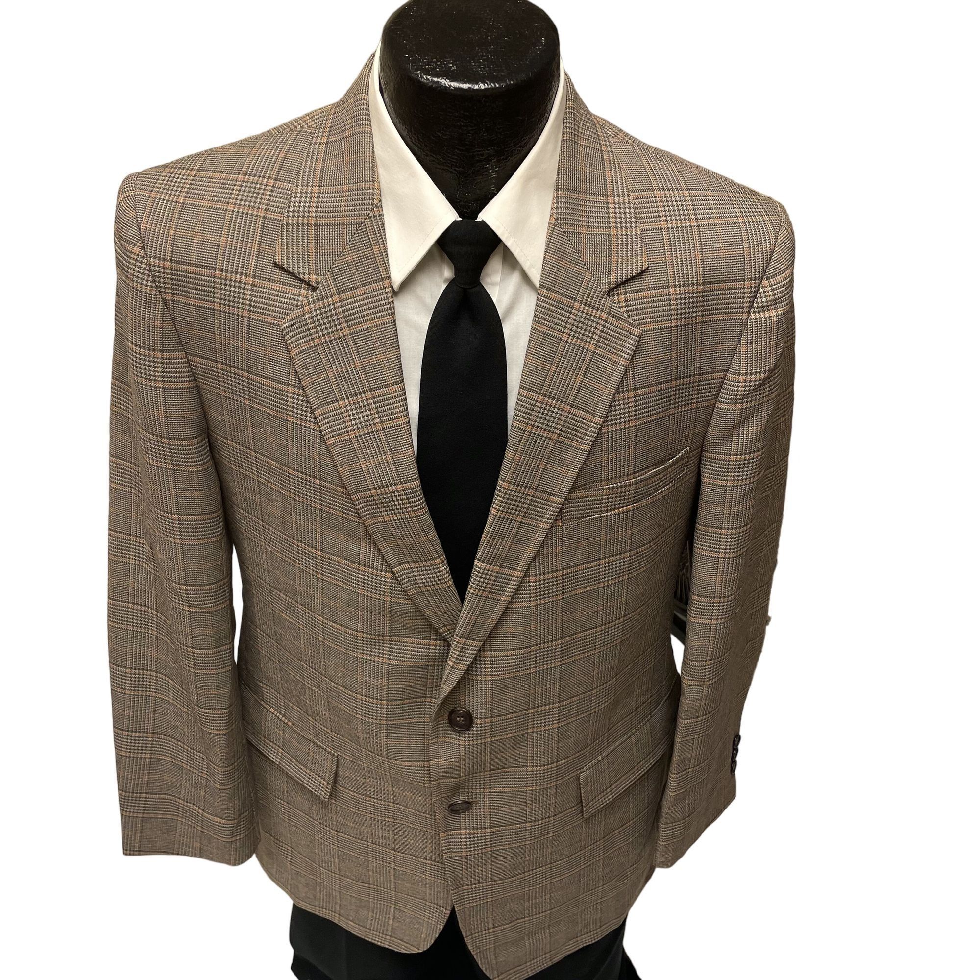 Other Vtg JcPenney MOD Disco OVERCHECK Party Sport Coat Size 40R - 1 Thumbnail