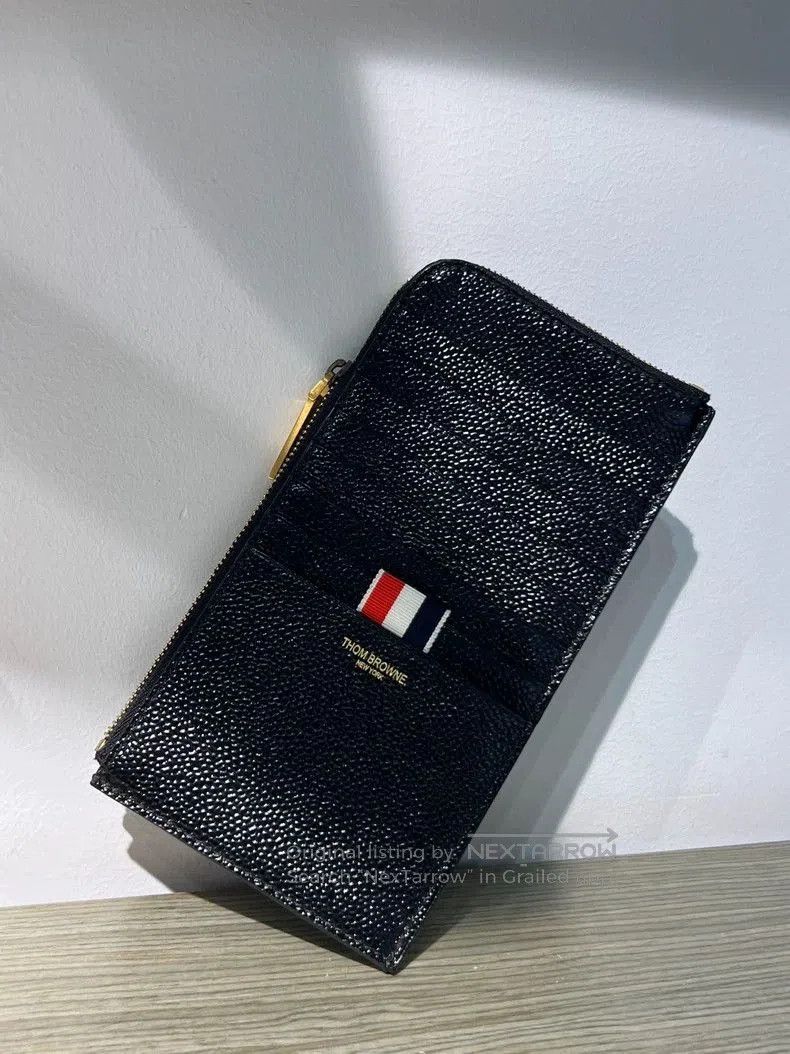 Thom Browne Thom Browne Black Card Holder. Size ONE SIZE - 1 Thumbnail
