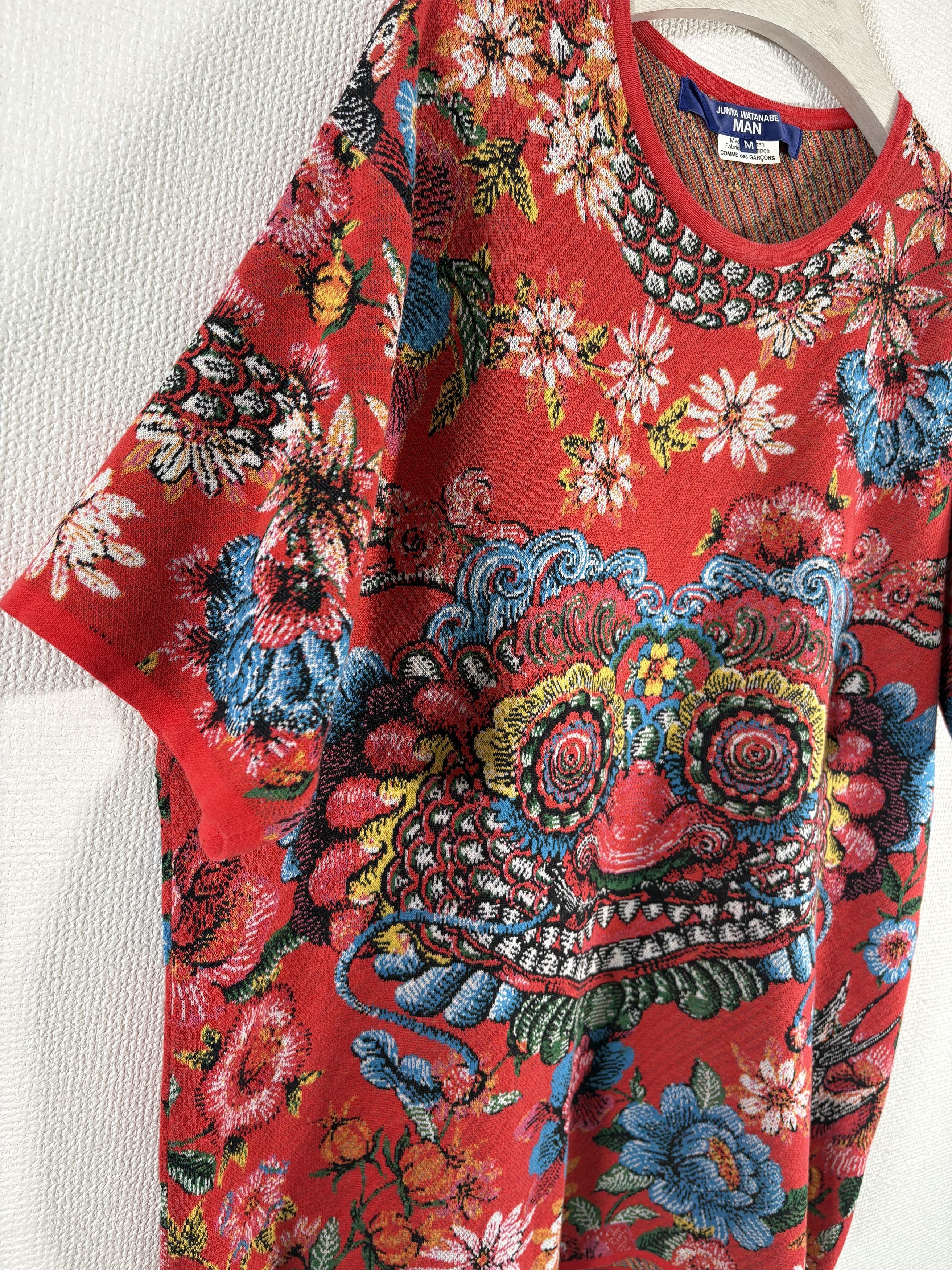 Junya Watanabe AD2021 JUNYA WATANABE MAN Indonesian Pattern Knit T-shirt Size US M / EU 48-50 / 2 - 5 Thumbnail