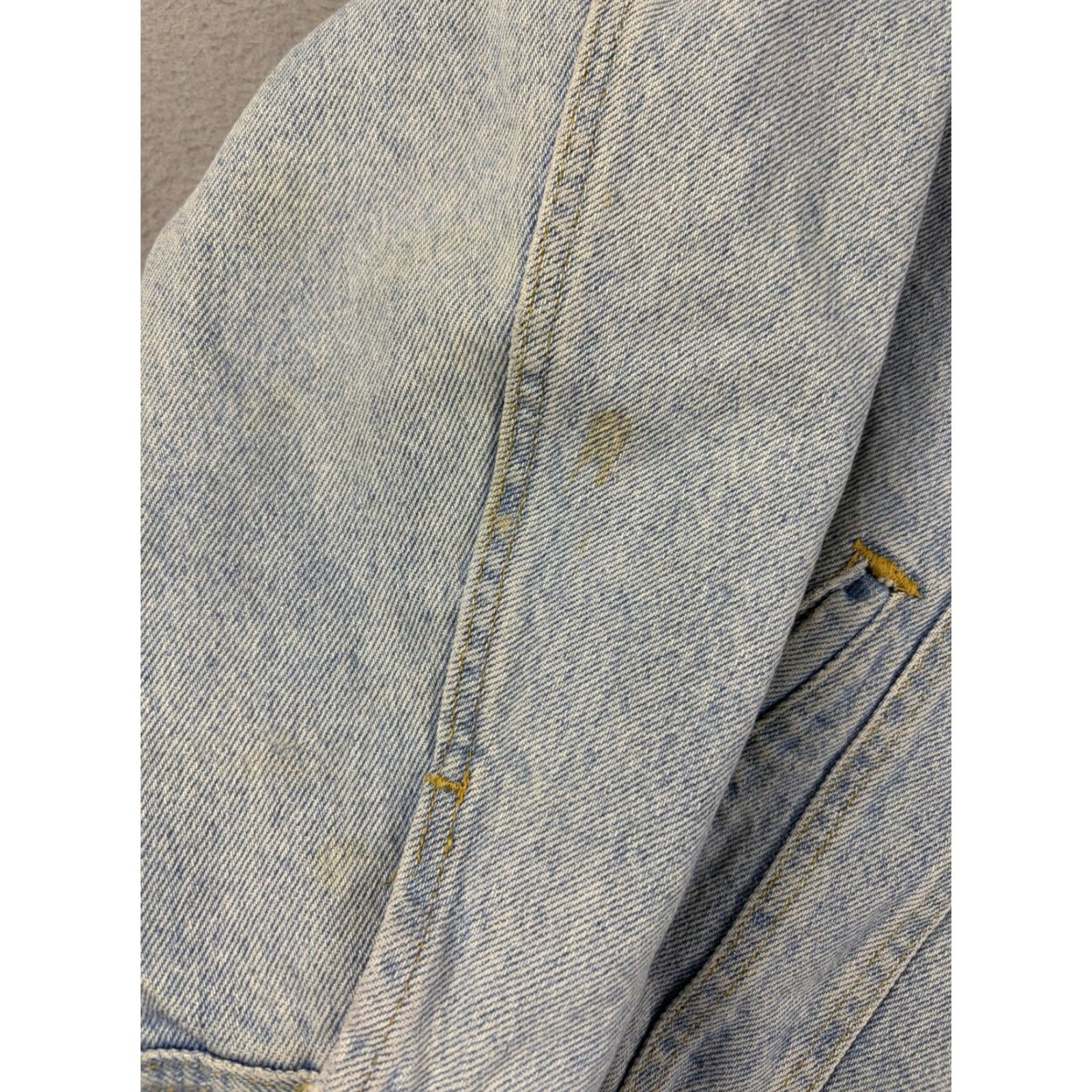 Lee VINTAGE Lee Denim Jacket Men’s M Blue 90s New Orleans Hard Rock Cafe Embroidered Bomber USA Button Size US M / EU 48-50 / 2 - 3 Thumbnail