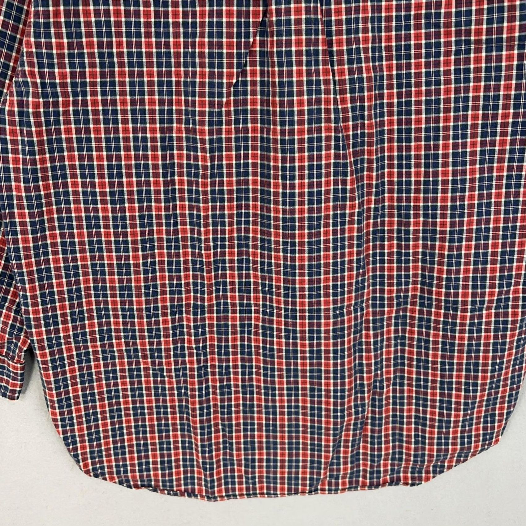 Abercrombie & Fitch VINTAGE Abercrombie & Fitch Shirt Mens M Red Blue Plaid The Big Shirt 90s Button-Down Collared Long Sleeve Cotton Size US M / EU 48-50 / 2 - 7 Thumbnail