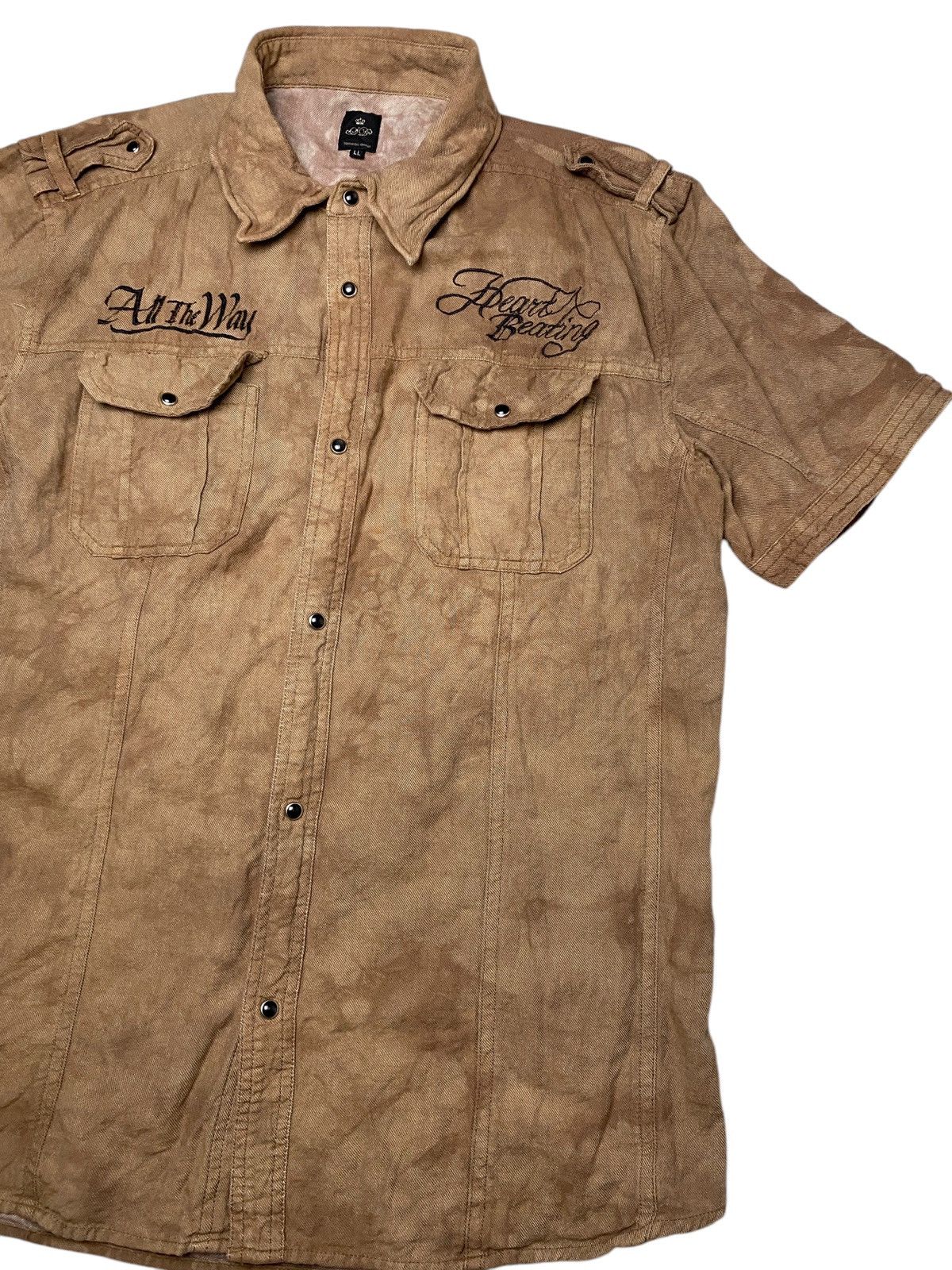 If Six Was Nine 2000's In The Attic Poem Mudwash Button Ups Size US M / EU 48-50 / 2 - 2 Thumbnail