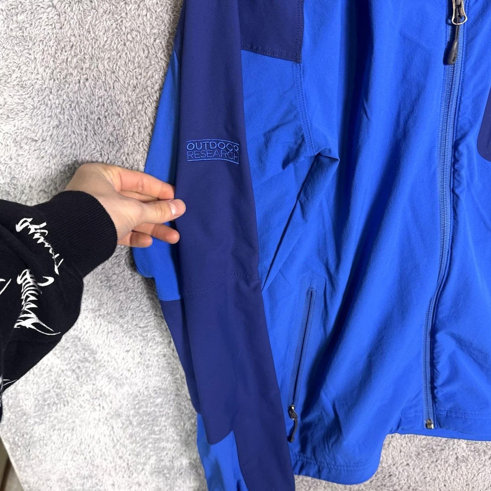 Outdoor Research Outdoor Research Hoodie Mens M Blue Ferrosi Jacket Men Softshell Full Zip Tech Tactical Size US M / EU 48-50 / 2 - 6 Thumbnail