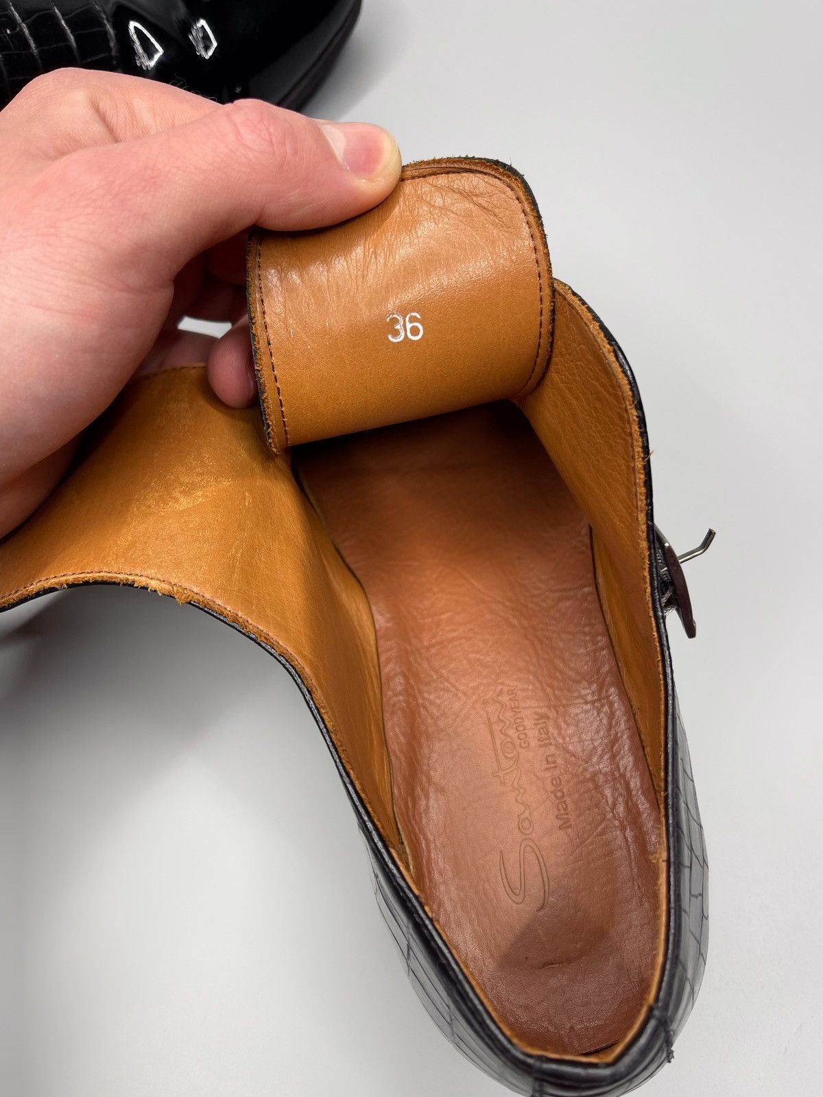 Santoni Santoni Triple Monk Strap Shoes Double Monk Strap Size US 6 / IT 36 - 7 Thumbnail