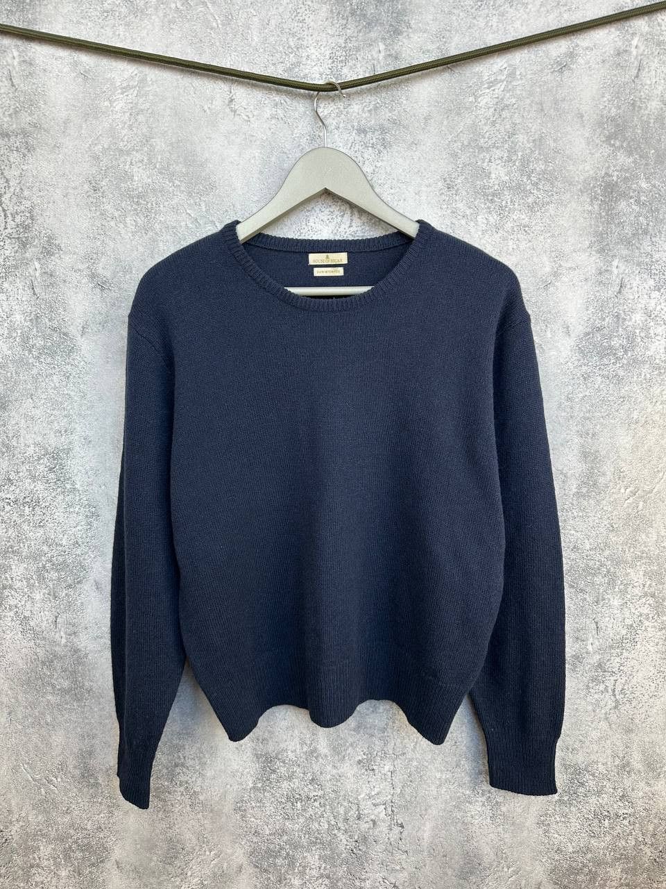 Other House of Bruar Pure Lambswool Crew Neck Sweater Navy Jumper Size US L / EU 52-54 / 3 - 1 Thumbnail