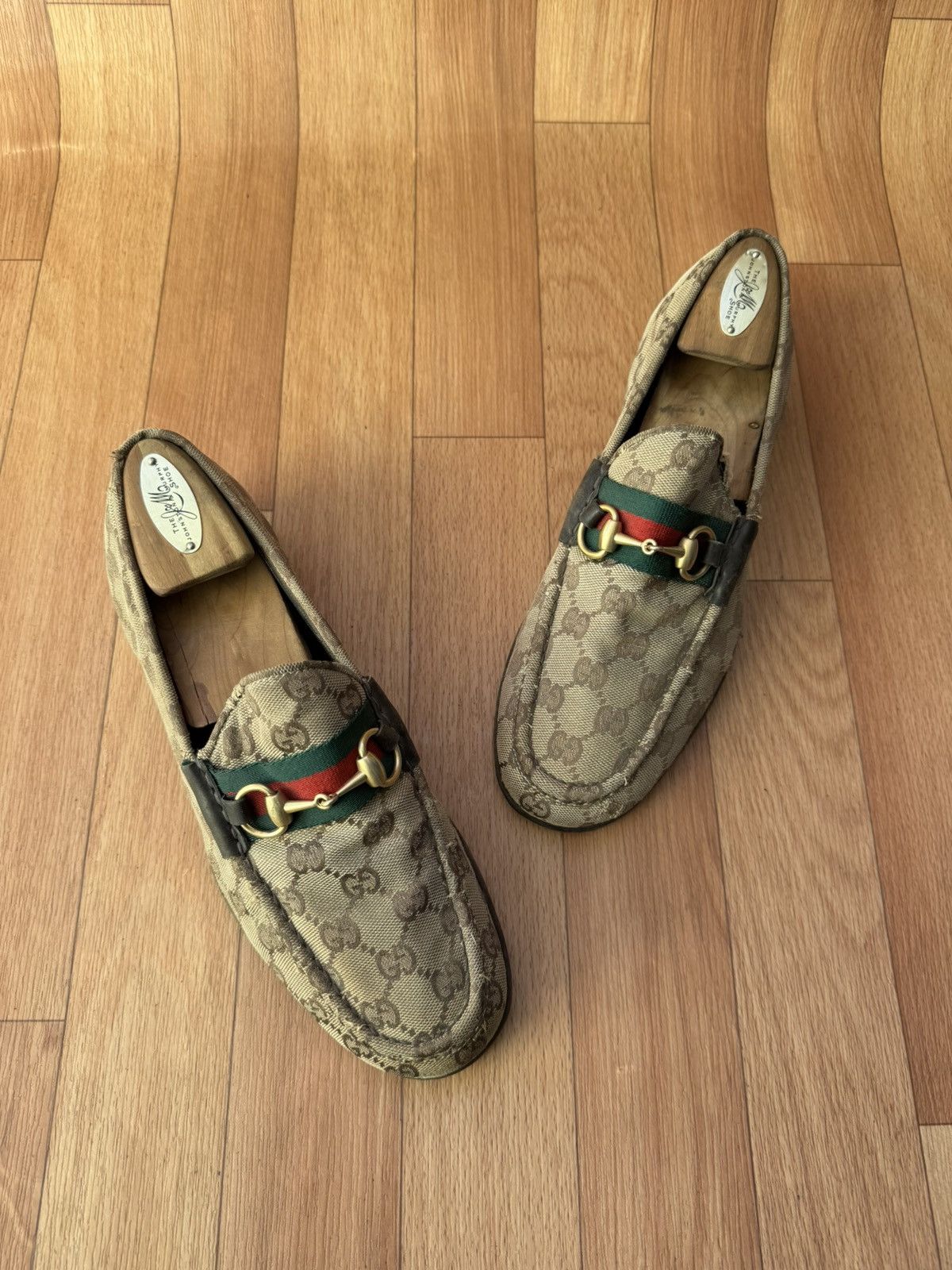 Gucci Gucci Horsebit GG Monogram loafers Size US 9 / EU 42 - 6 Thumbnail