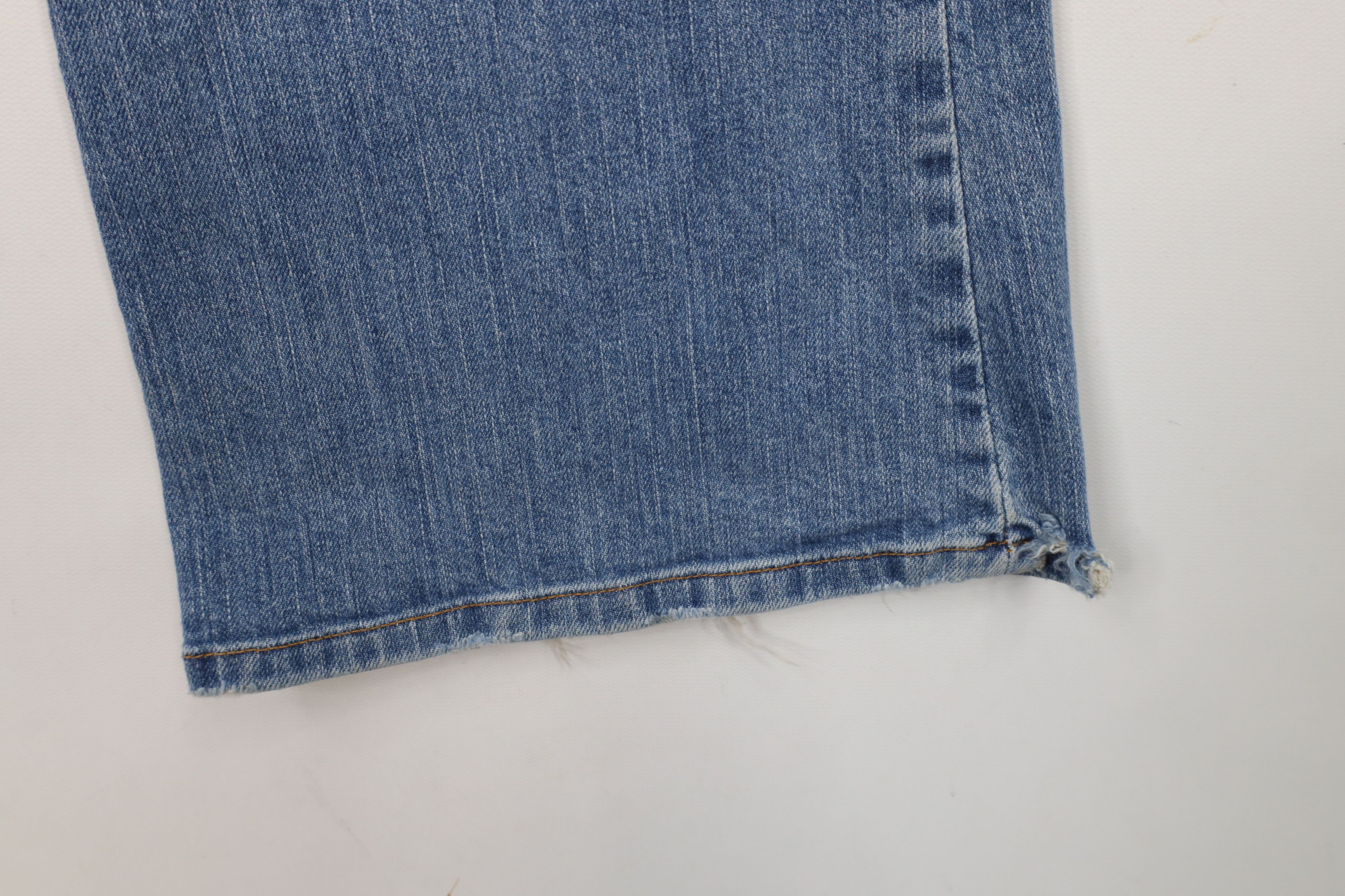 Lucky Brand × Vintage Vintage 90s Y2K Lucky Brand Flared Babydoll Denim Jeans USA Size 32" / US 10 / IT 46 - 5 Thumbnail