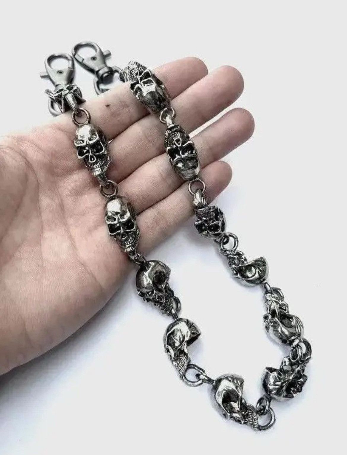 Jewelry Skull Punk Rock Link Gothic Death Wallet Demon Pocket Chain Size ONE SIZE - 2 Thumbnail