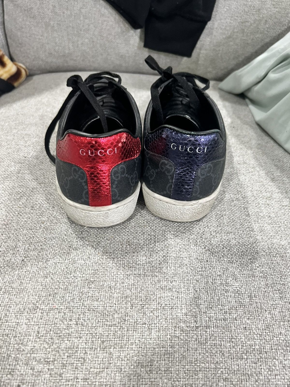 Gucci Gucci Sneakers Ace GG Grey Size US 9.5 / EU 42-43 - 3 Thumbnail