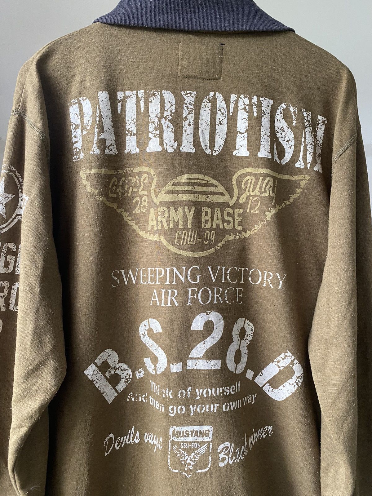 Vintage US AIR FORCE MILITARY 80s 90s ZIPPER SWEATSHIRT Size US XL / EU 56 / 4 - 11 Thumbnail