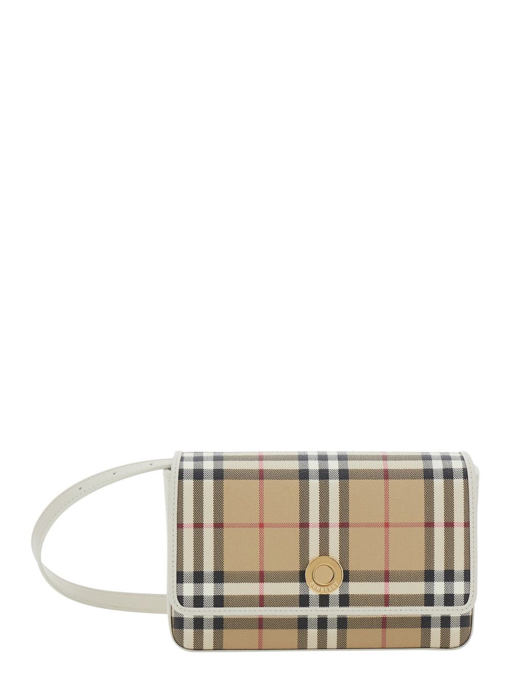 Burberry Shoulder Bag 'LS HAMPSHIRE DFC' with Beige Leather Logo for Women Size ONE SIZE - 1 Thumbnail