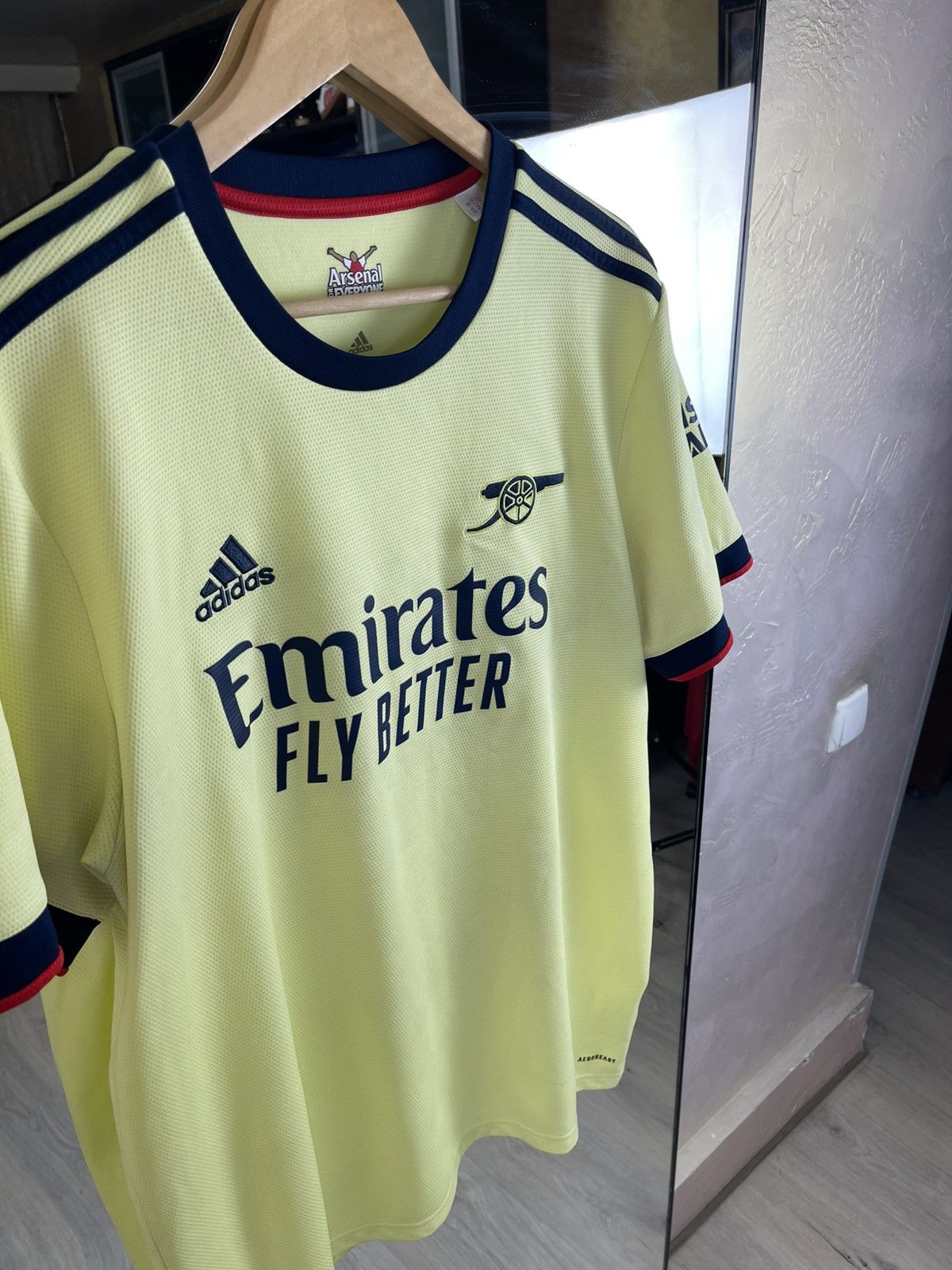Adidas Arsenal 21/22 Away Jersey Retro Cannon Logo AEROREADY Size US XL / EU 56 / 4 - 2 Thumbnail