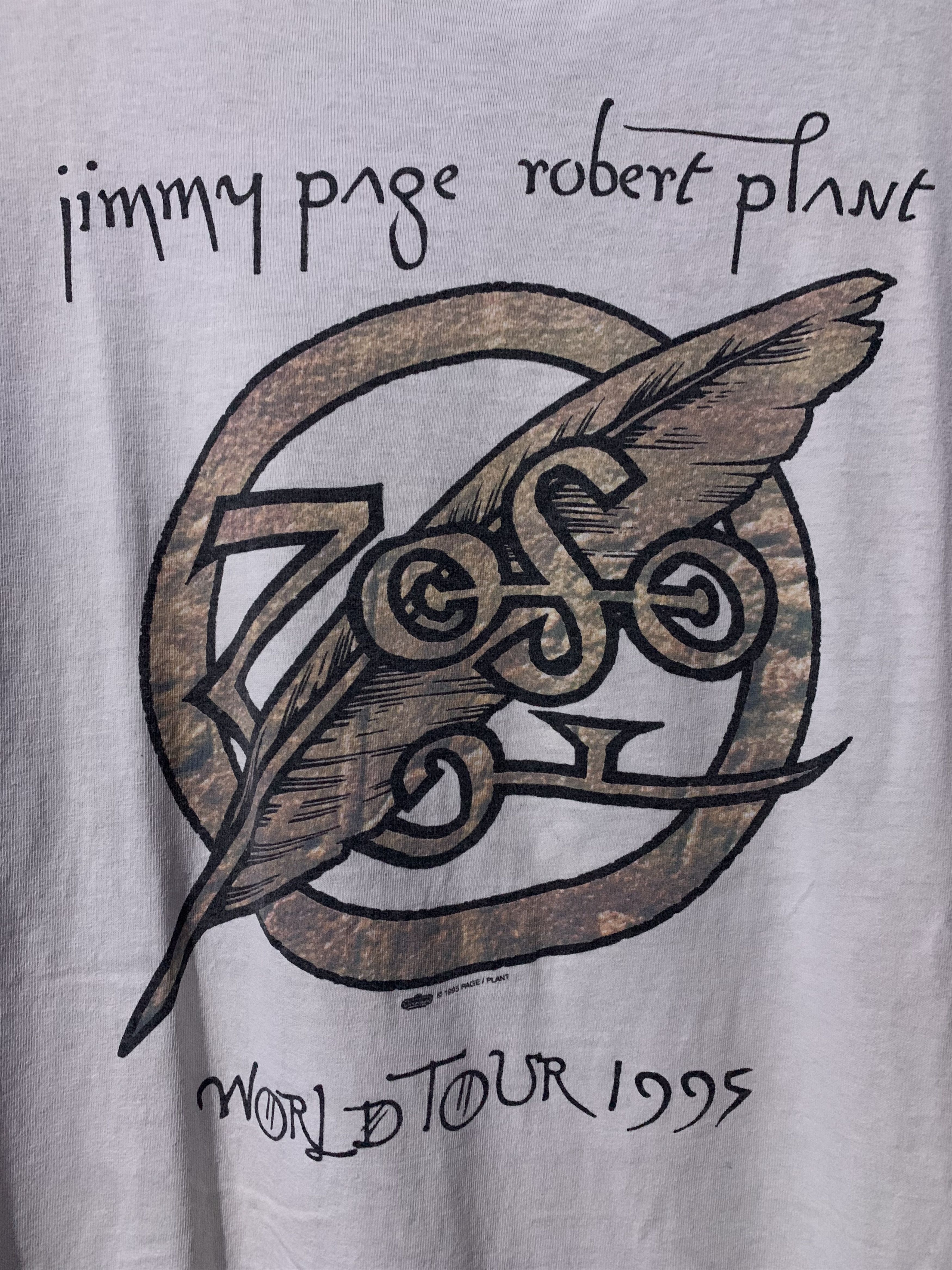Tultex Jimmy Page Robert Plant Page And Plant World Tour 1995 Size US XL / EU 56 / 4 - 3 Thumbnail
