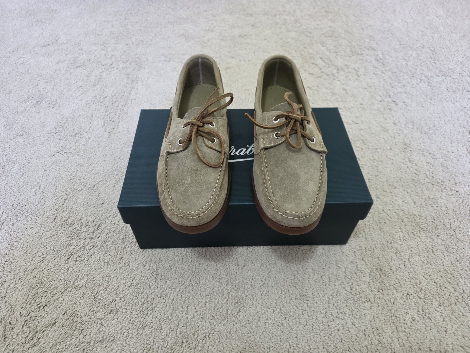 Paraboot Paraboot Barth/Marine Leather Boat Shoes - Miel-Vel Sand Size US 9.5 / EU 42-43 - 3 Thumbnail