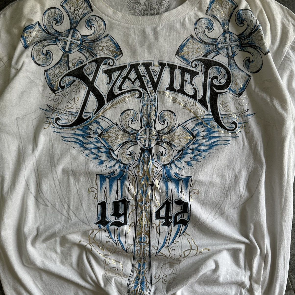 Japanese Brand × Vintage Vintage AXR Xzavier T-shirts Big Logo Band Affliction Y2K Size US XXL / EU 58 / 5 - 14 Thumbnail