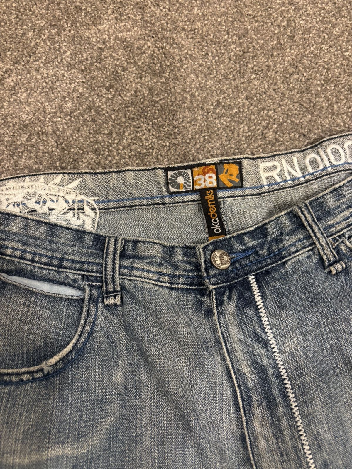 Akademiks AKADEMIKS 00s Baggy Denim Jeans Size US 38 / EU 54 - 4 Thumbnail