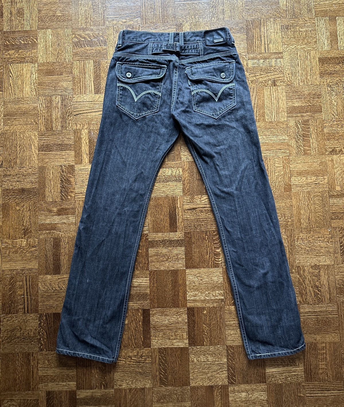 【冬バーゲン★特別送料無料！】 Vintage Vintage × Streetwear × Levi's Y2K Grailed | Jeans Straight  Back Buckle Tab Silver Levi's パンツ
