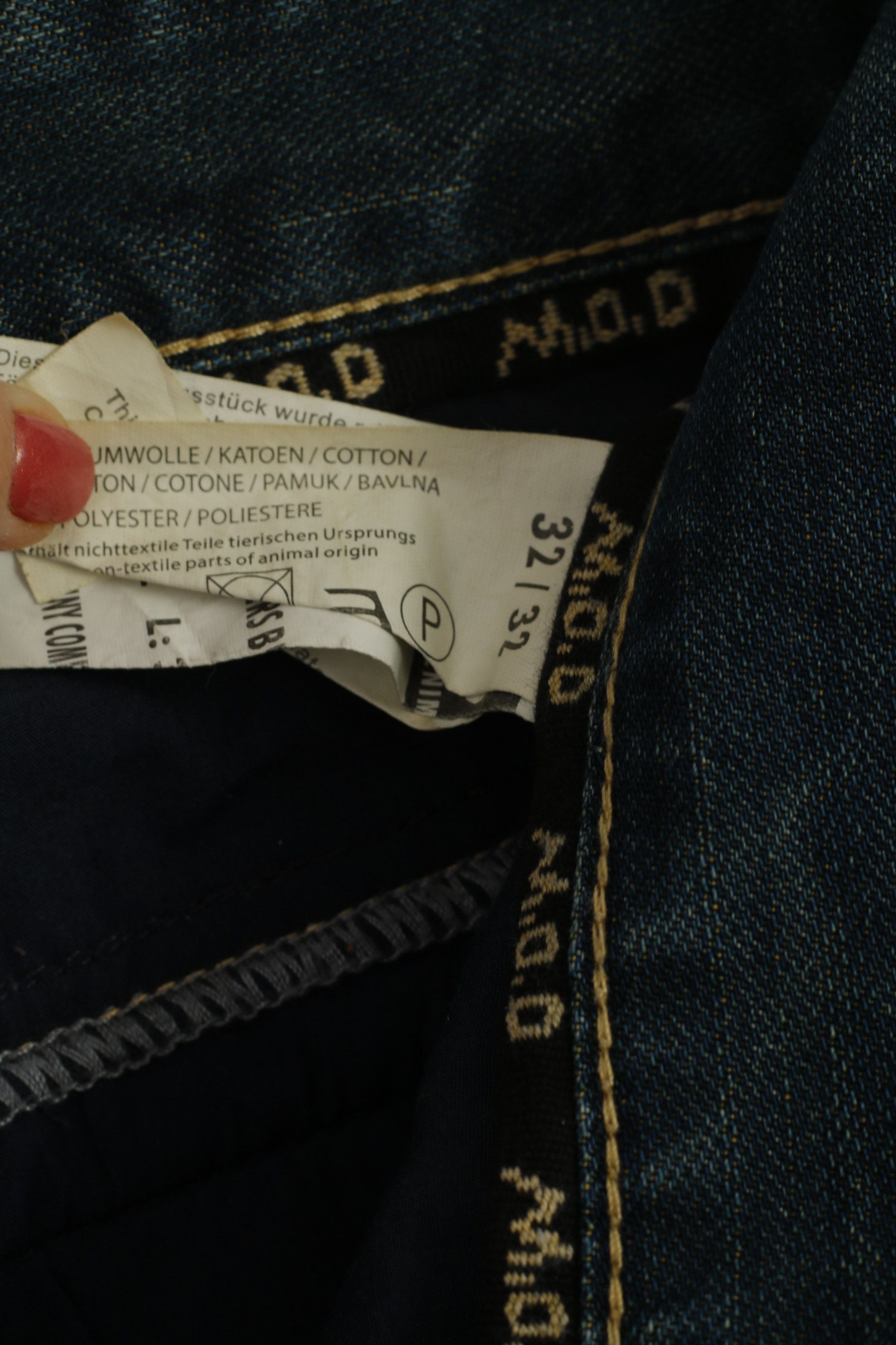 Vintage MOD Men 32 Jeans Trousers Navy Cotton 0107 Size US 32 / EU 48 - 5 Thumbnail