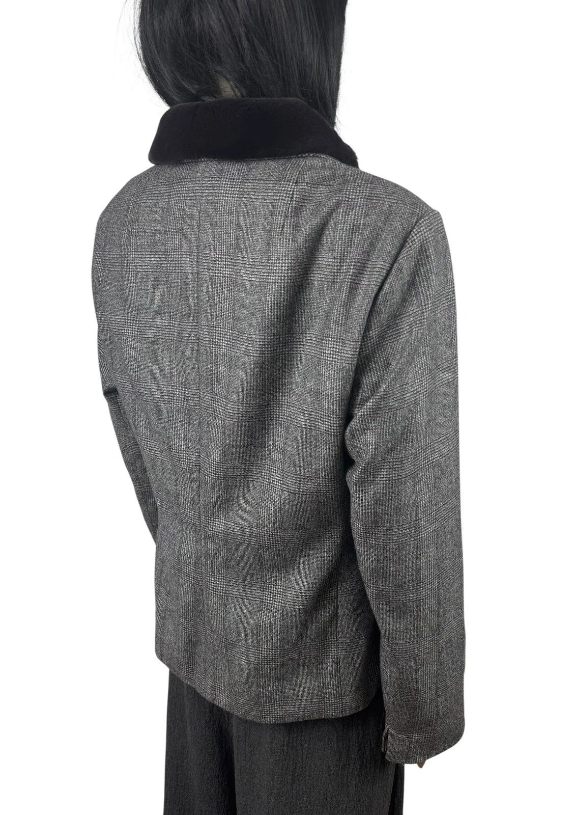 Akris Akris Wool Plaid Jacket Collared size US14 D44 Size XL / US 12-14 / IT 48-50 - 8 Thumbnail