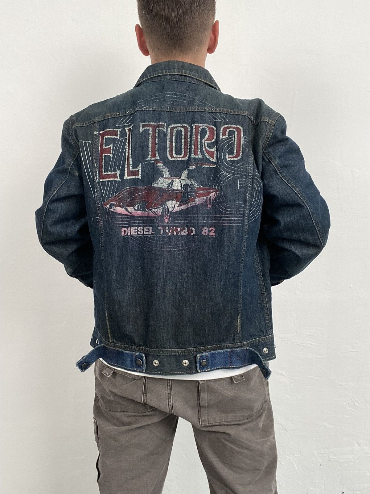 Diesel 2004 Diesel Mannil Distressed Denim Jacket Size US M / EU 48-50 / 2 - 3 Thumbnail