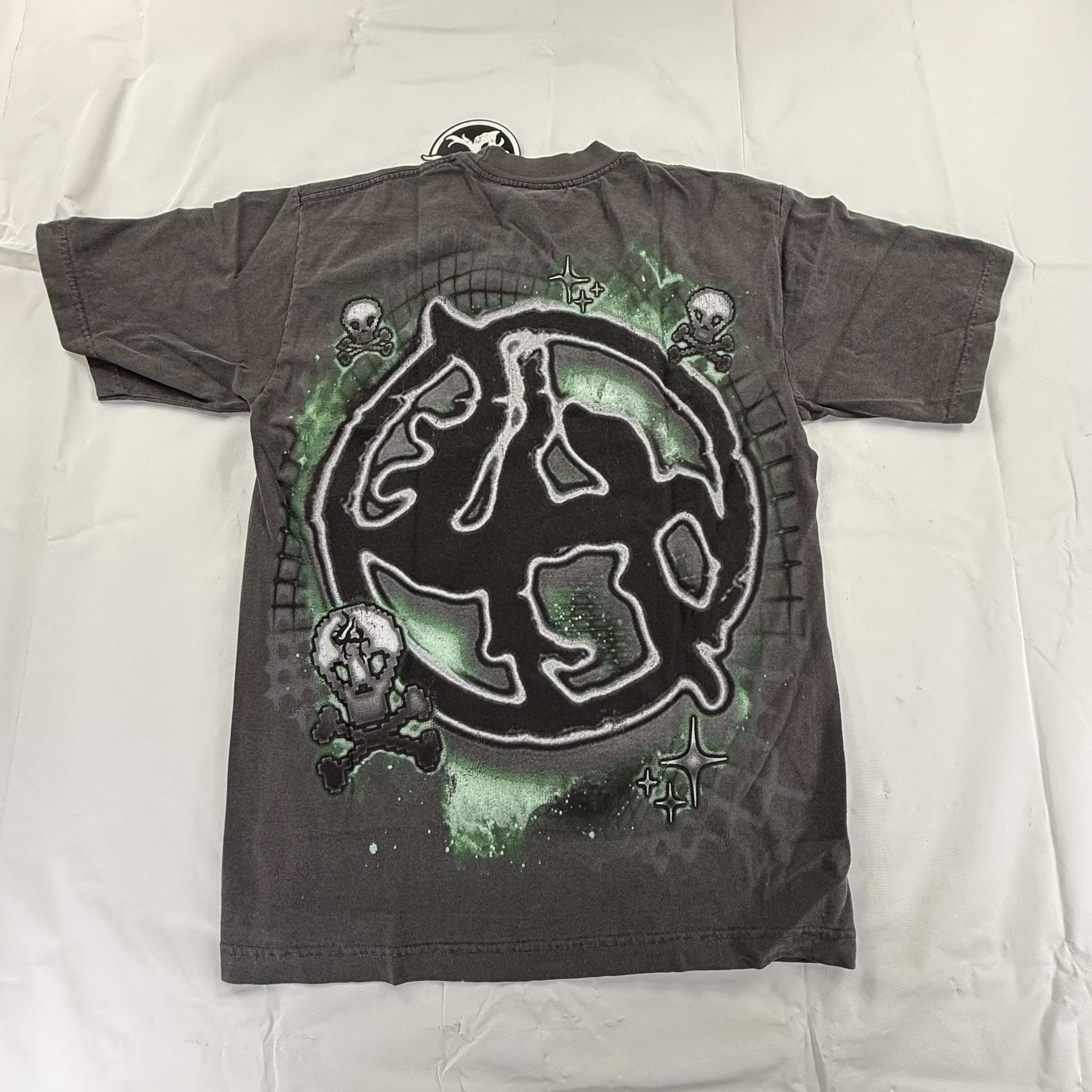 Lost hills Lost Hills Graphic T-Shirt Charcoal Gray Skulls Size S NEW Size US S / EU 44-46 / 1 - 1 Thumbnail